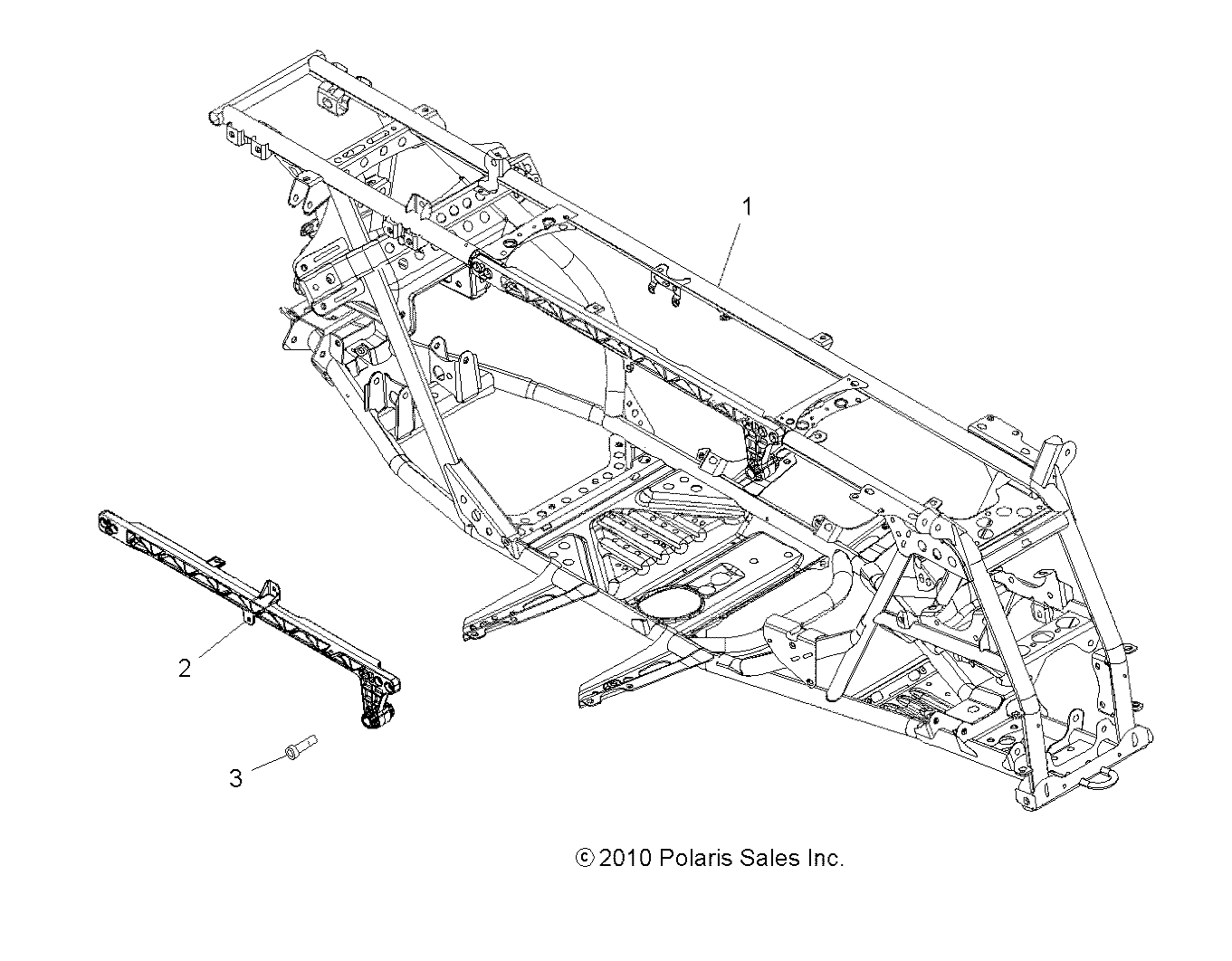 CHASSIS, MAIN FRAME - A11TN55FA (49ATVFRAME11SPTRG550)