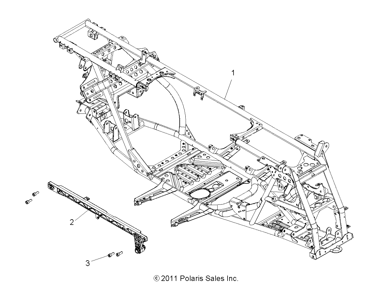 CHASSIS, MAIN FRAME - A12DN5EFR (49ATVFRAME12SPTRGEPS)