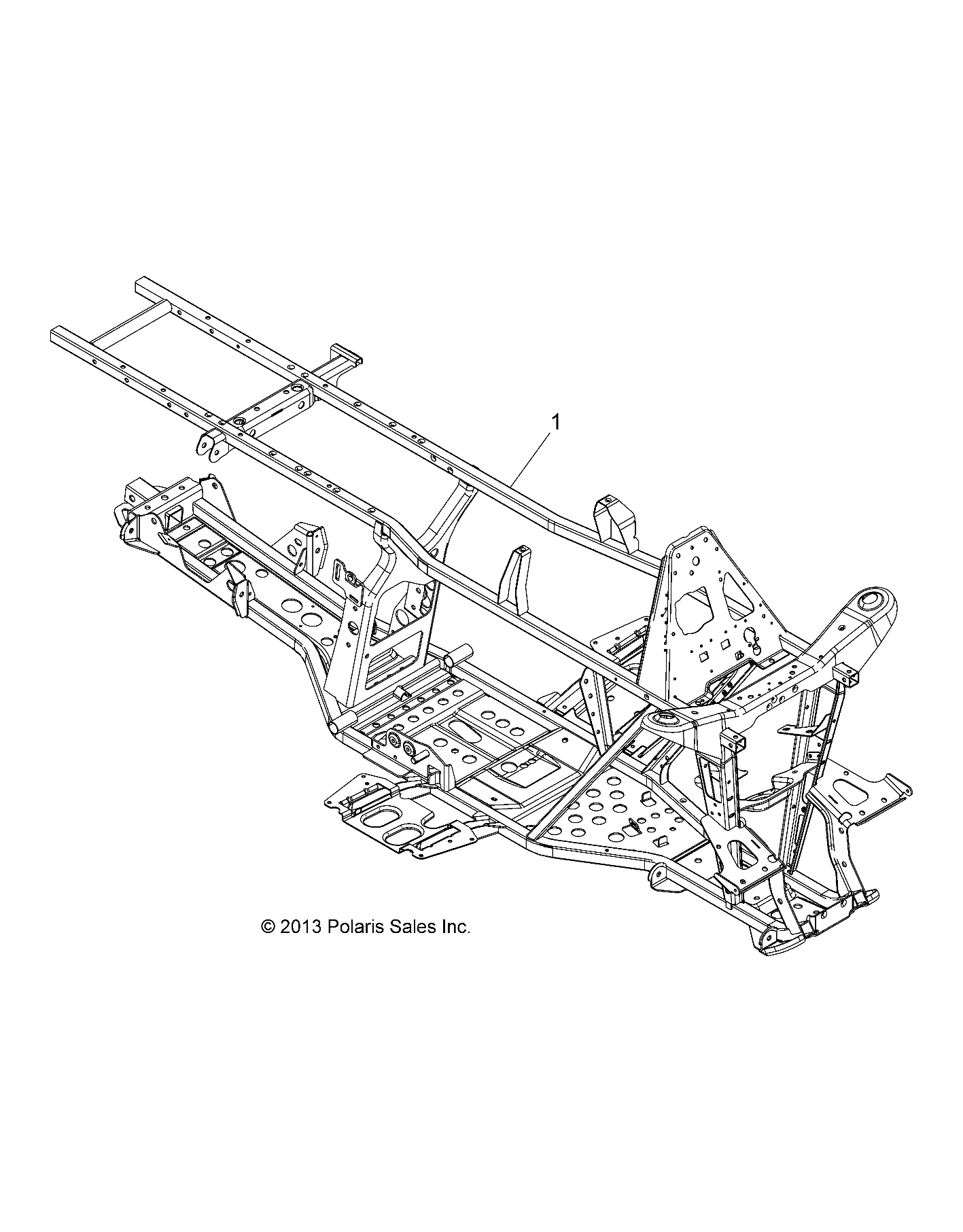 CHASSIS, FRAME - A14MX5ETH (49ATVFRAME14570UTE)