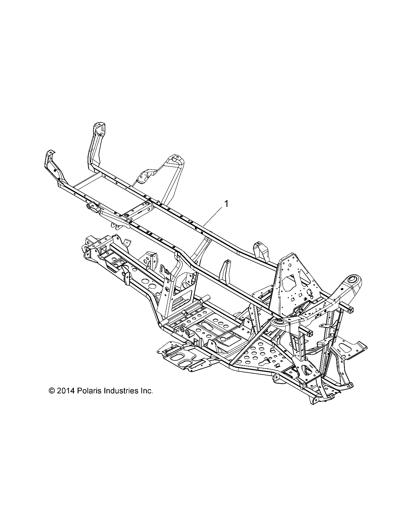 CHASSIS, FRAME - A16SDC57C2 (49ATVFRAME1570TRG)