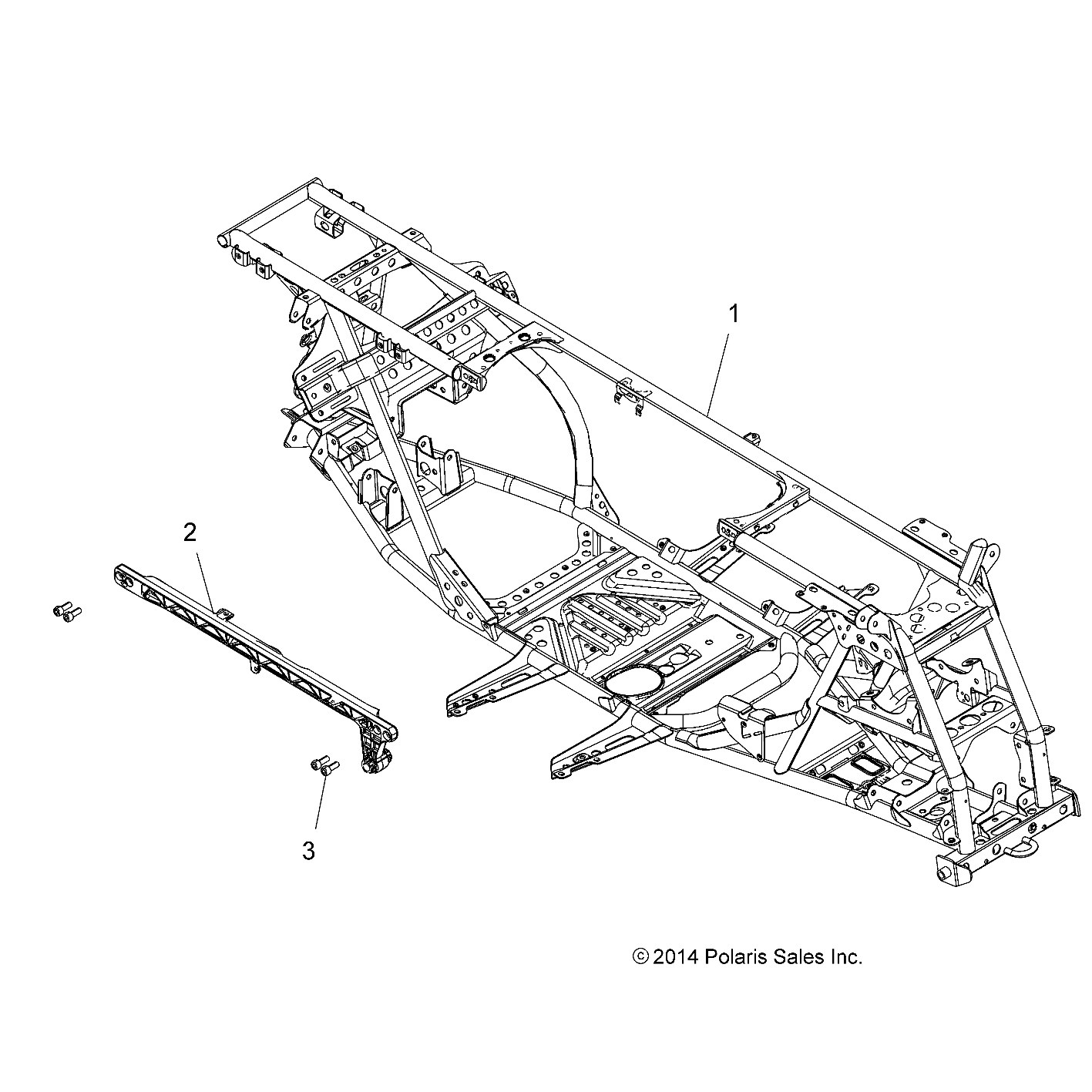 CHASSIS, MAIN FRAME - A19SYS95CH (49ATVFRAME15850TRG)