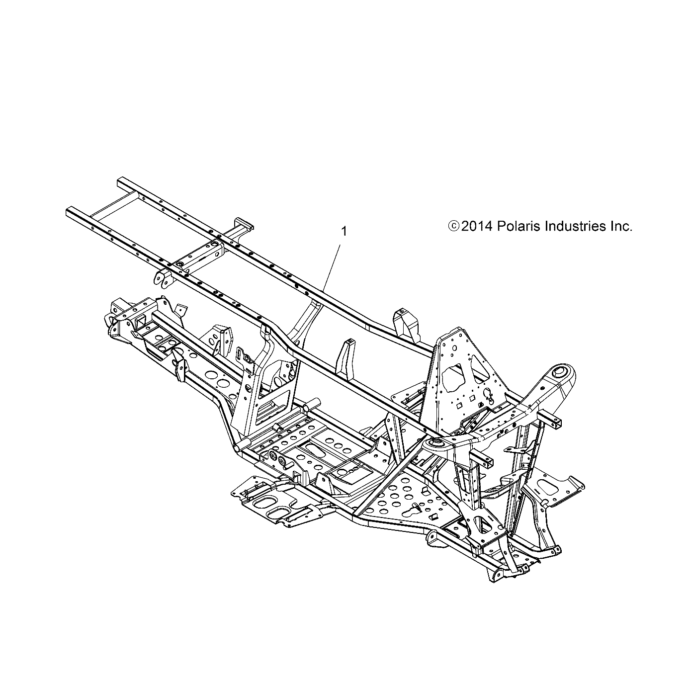 CHASSIS, FRAME - A15SWE57FA (49ATVFRAME15570X2)