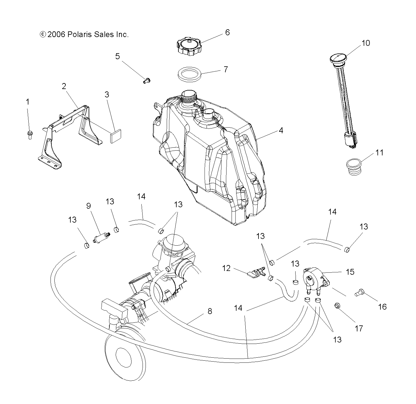 FUEL SYSTEM - A07LB27FA/LH27FB (49ATVFUEL07HAWKI)