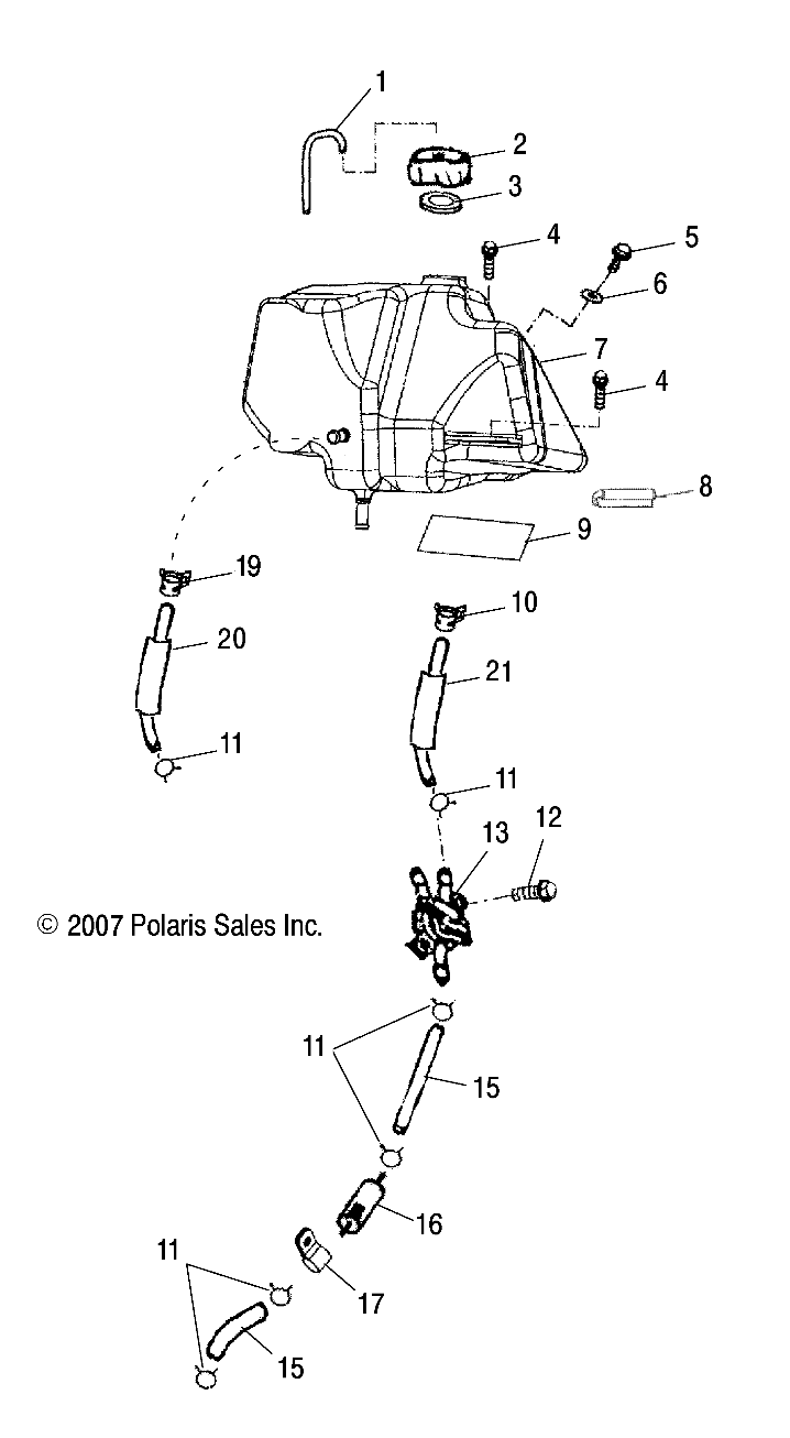 BODY, FUEL TANK ASM. - A09PB20AB/AD (49ATVFUEL08PHX)