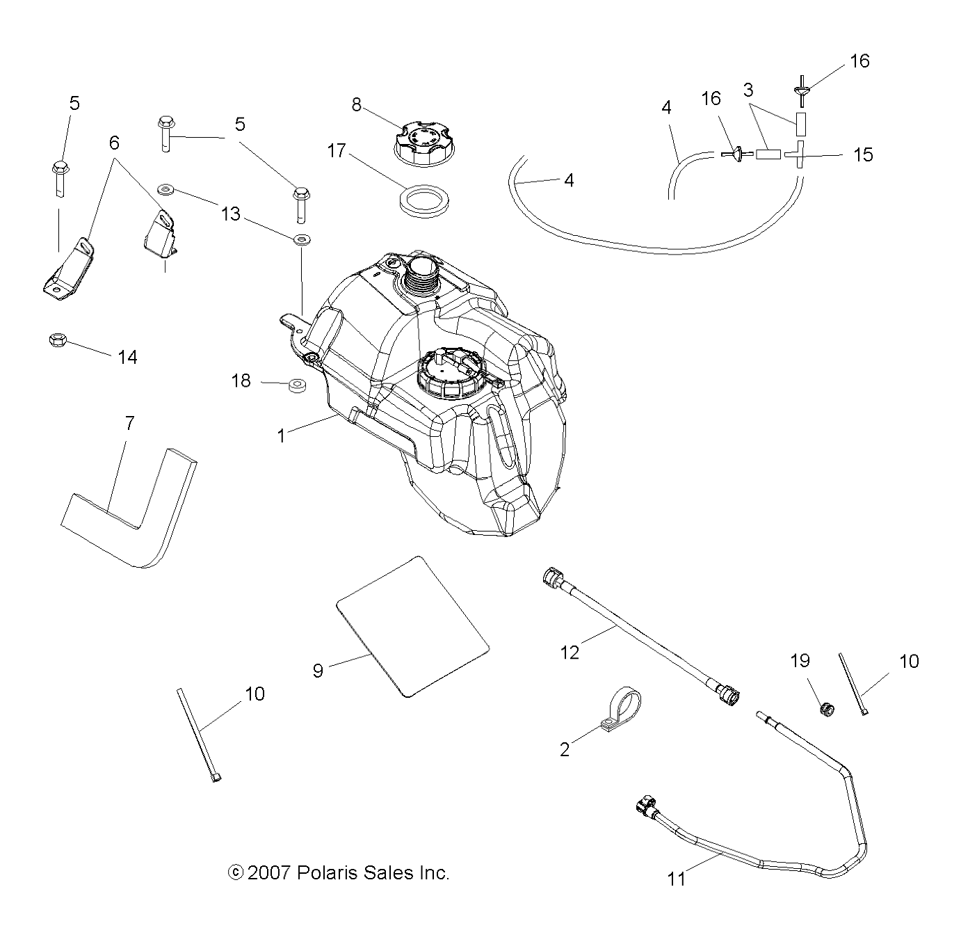 BODY, FUEL TANK ASM. - A08TN68AX/AZ (49ATVFUEL08SPX27)