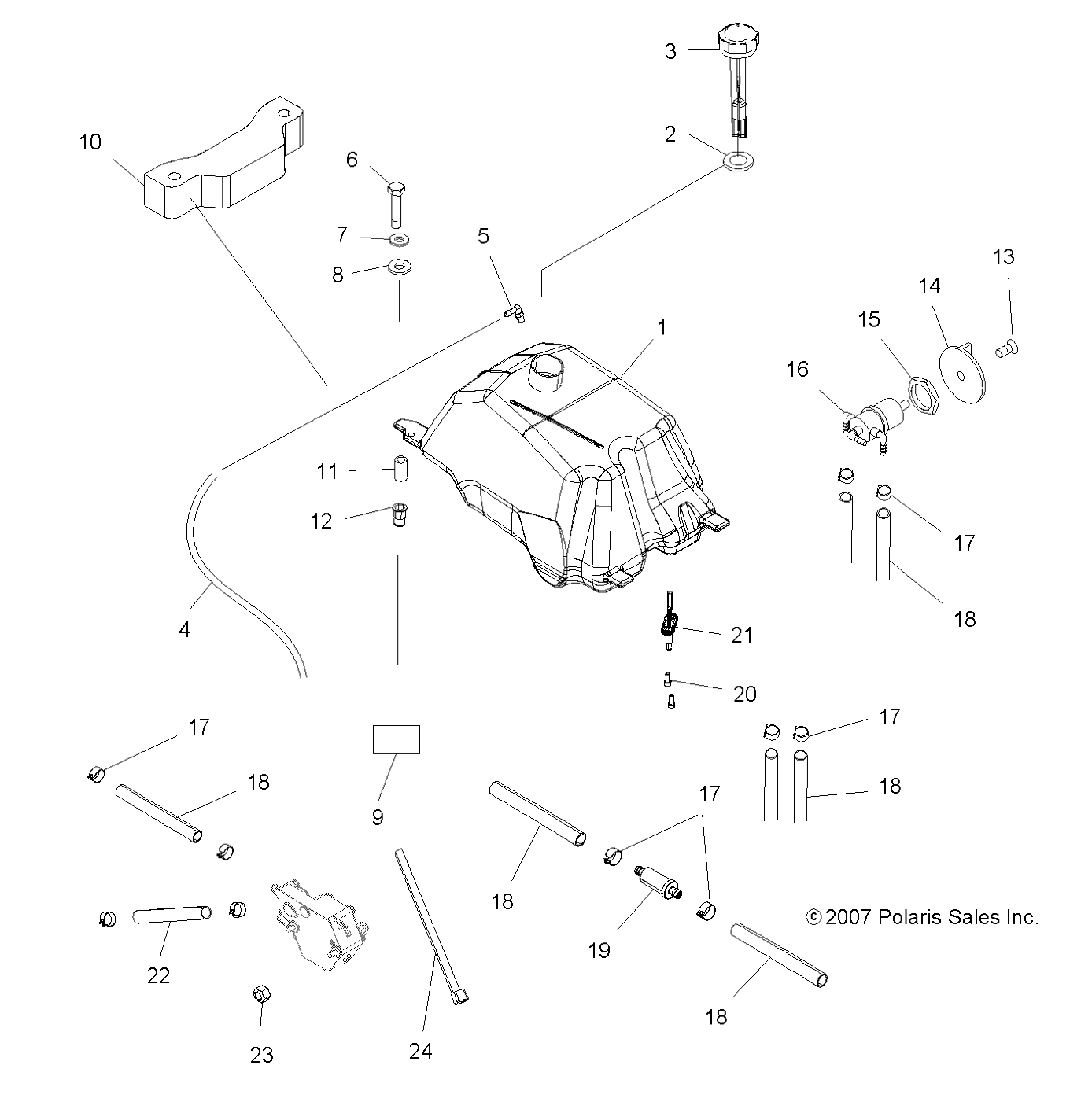 BODY, FUEL SYSTEM - A09BA32AA (49ATVFUEL08TB)