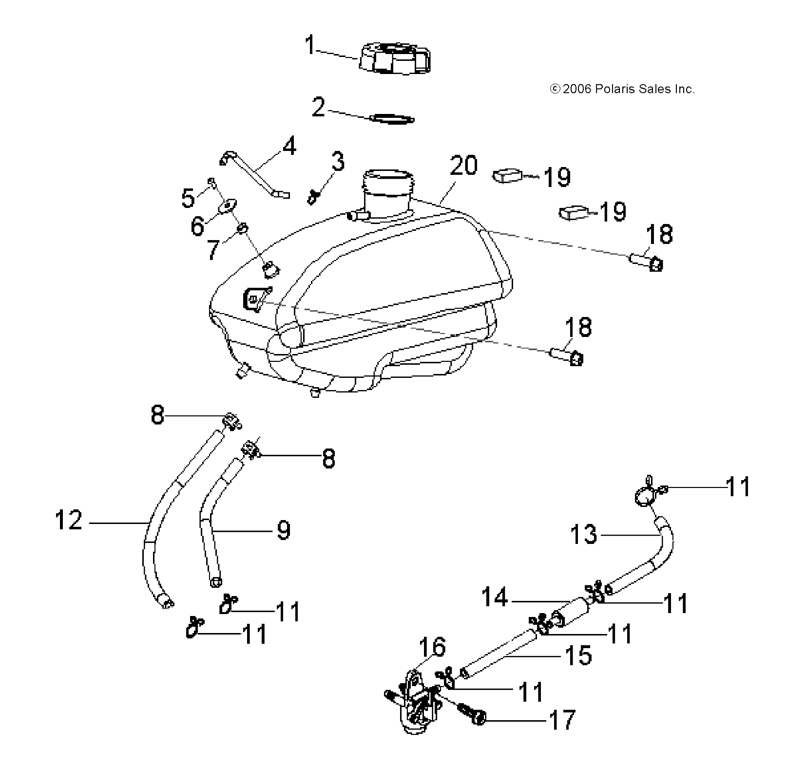 BODY, FUEL TANK ASM. - A13KA09AD/AF (49ATVFUEL09OUT90)