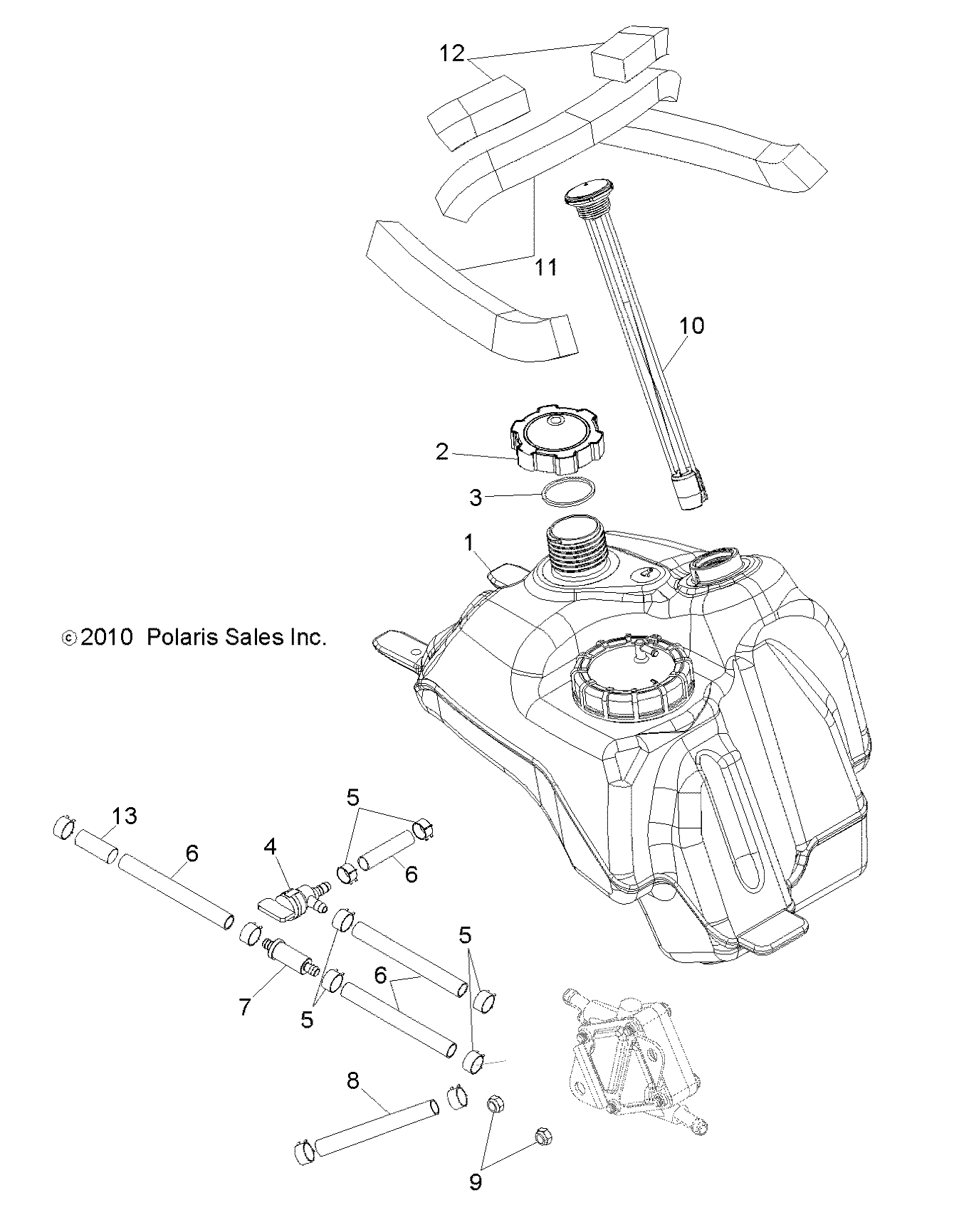 BODY, FUEL SYSTEM - A11NG50FA (49ATVFUEL11SCRAMI)