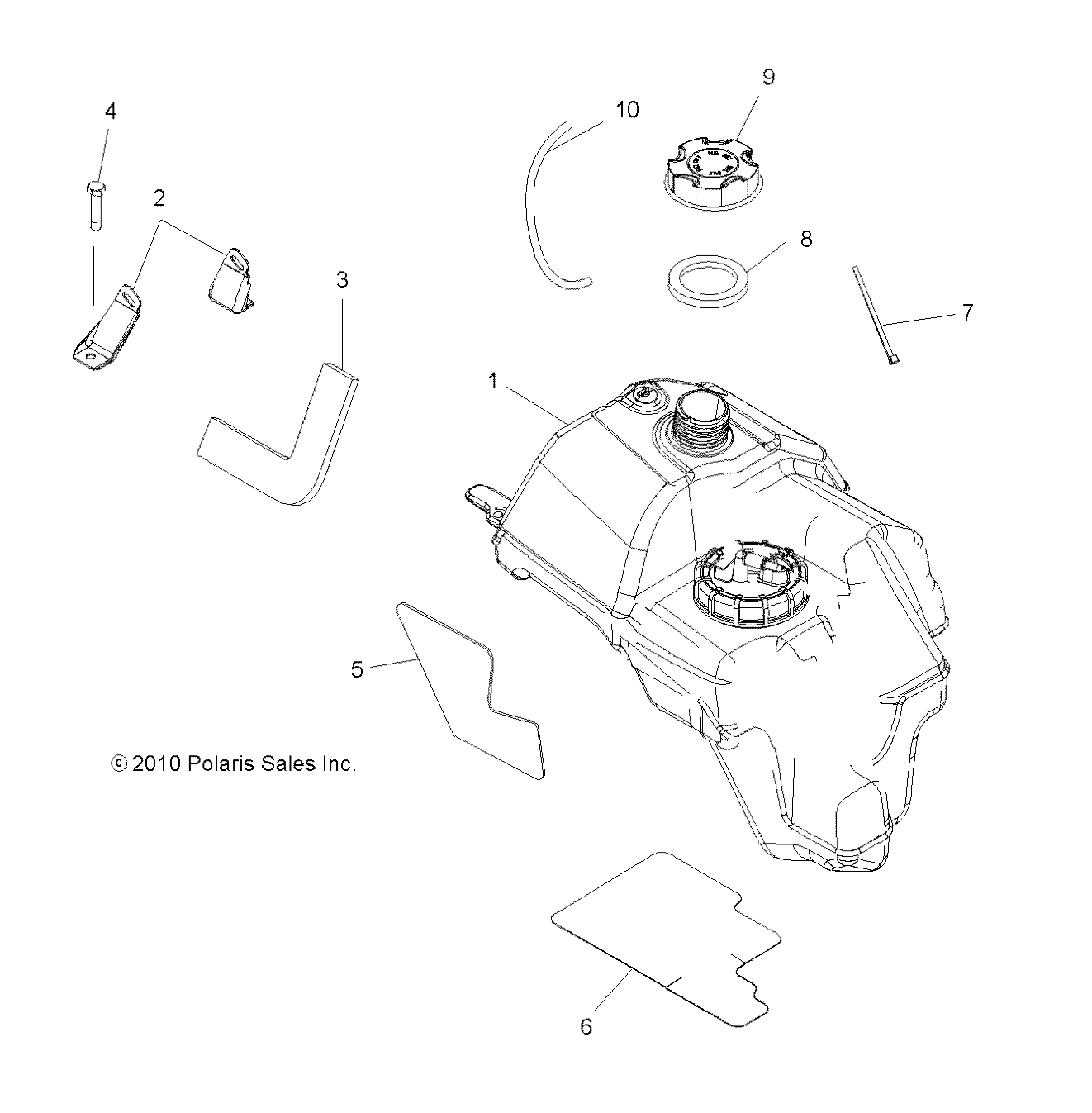 BODY, FUEL TANK ASM. - A12MH50AD/AO/AQ/AX/AZ (49ATVFUEL11SP500)