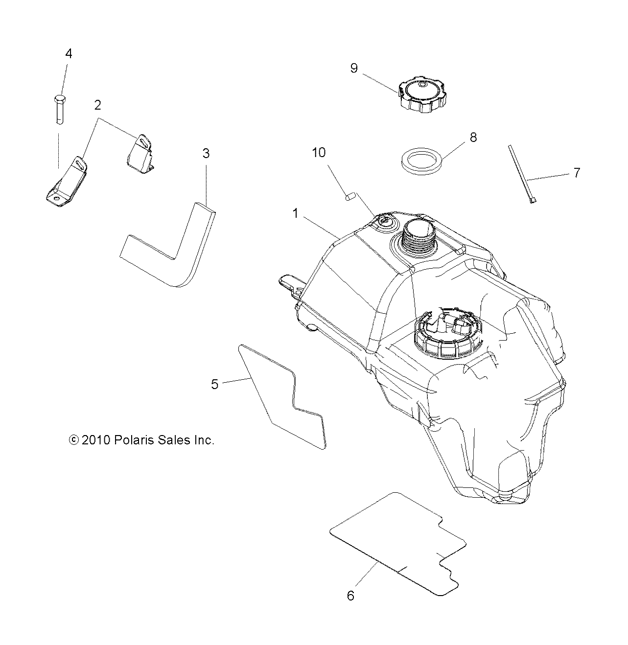 BODY, FUEL TANK ASM. - A12MH50FF/FX/FY (49ATVFUEL11SP500F)