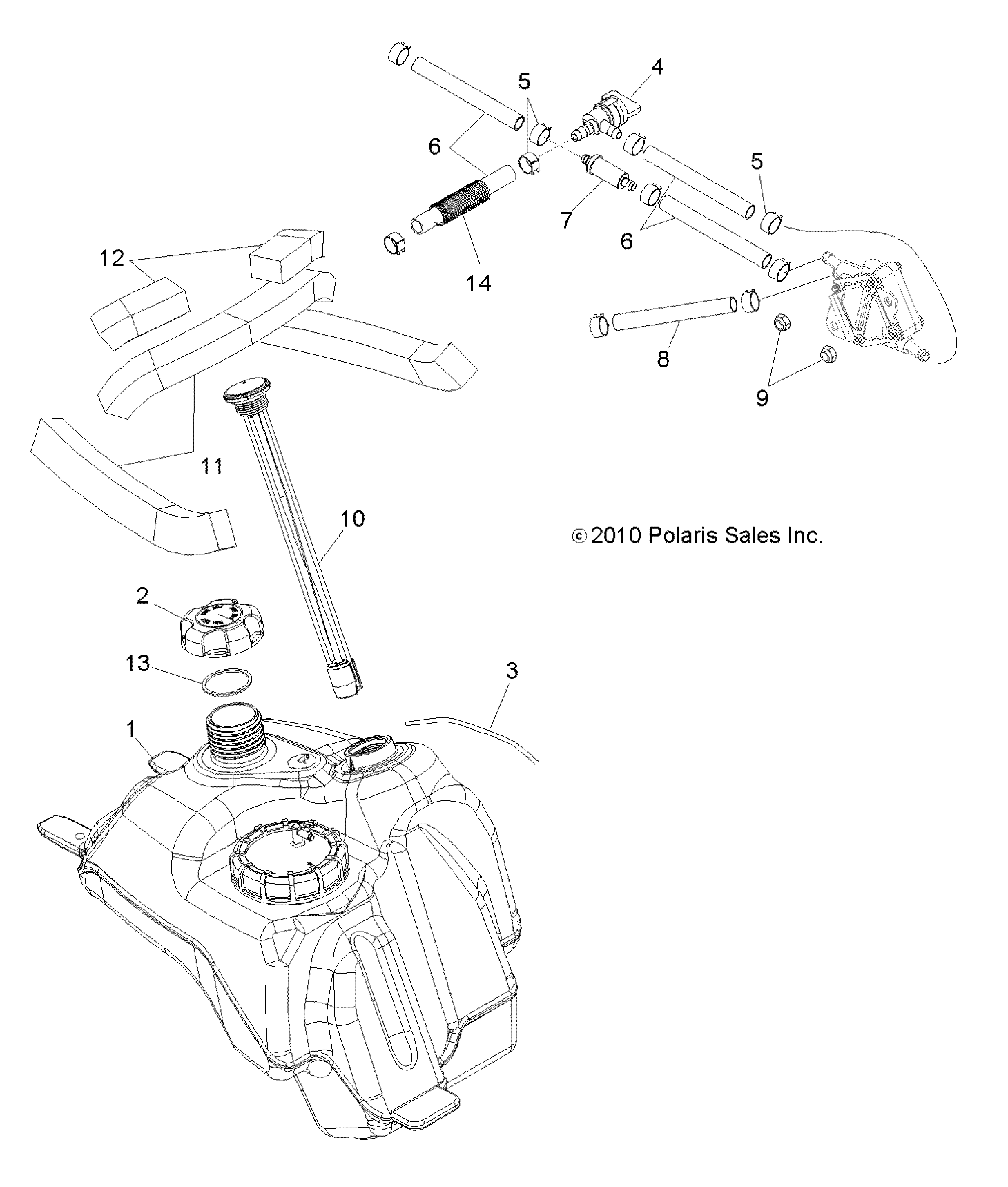 BODY, FUEL SYSTEM - A11NA32AA (49ATVFUEL11TBLZR)