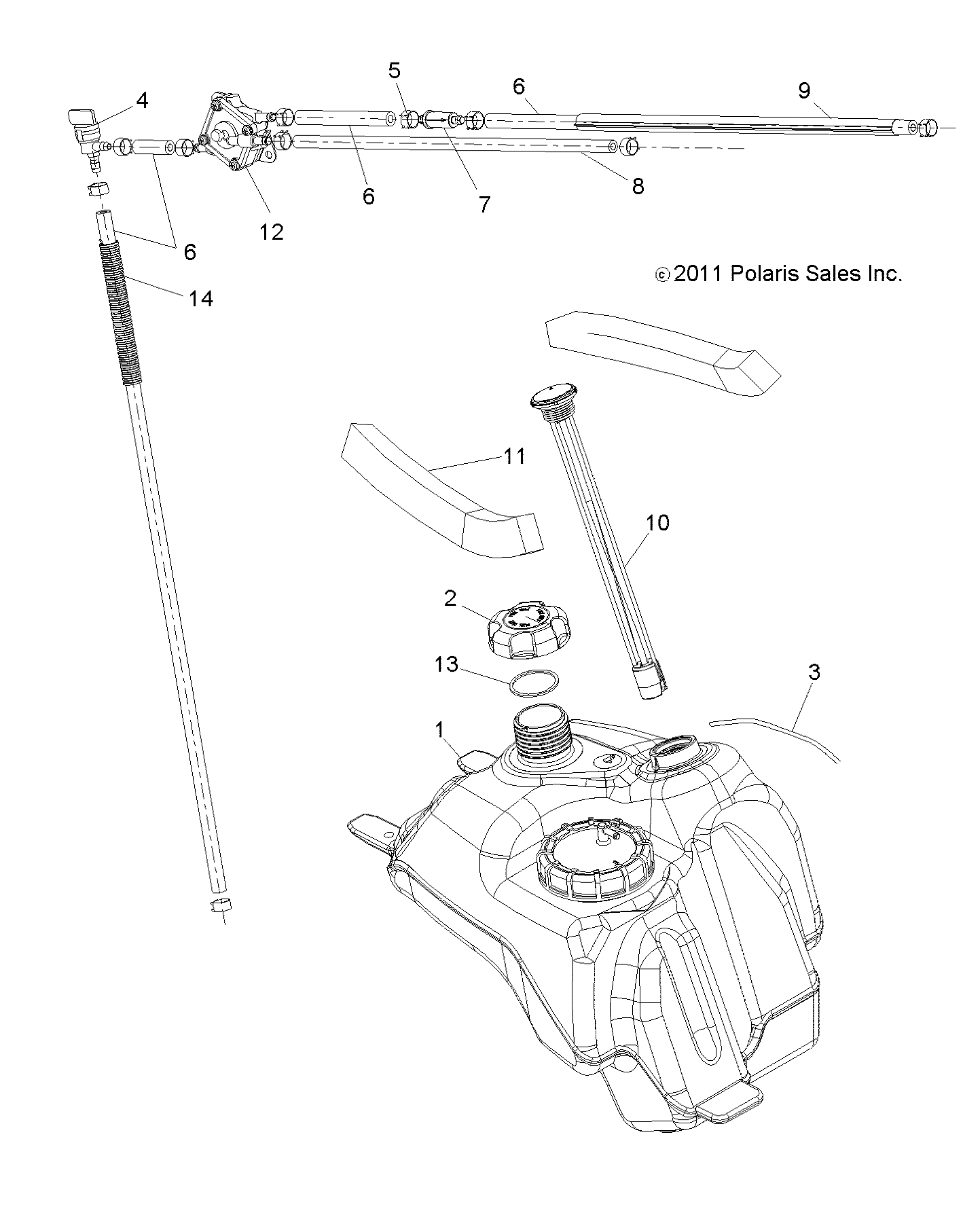 BODY, FUEL SYSTEM - A12NG50AA (49ATVFUEL12SCRAM)