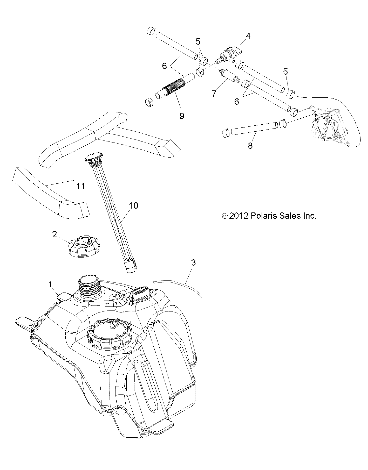 BODY, FUEL SYSTEM - A13NA32AA (49ATVFUEL13TBLZR)