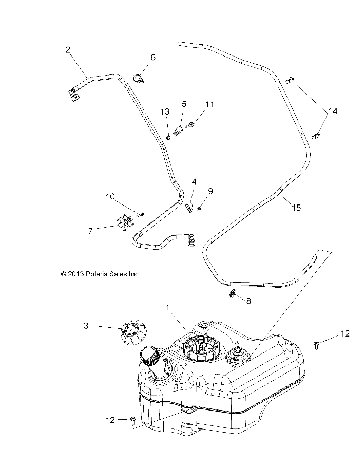 BODY, FUEL TANK - A14BH33AJ (49ATVFUEL14325)