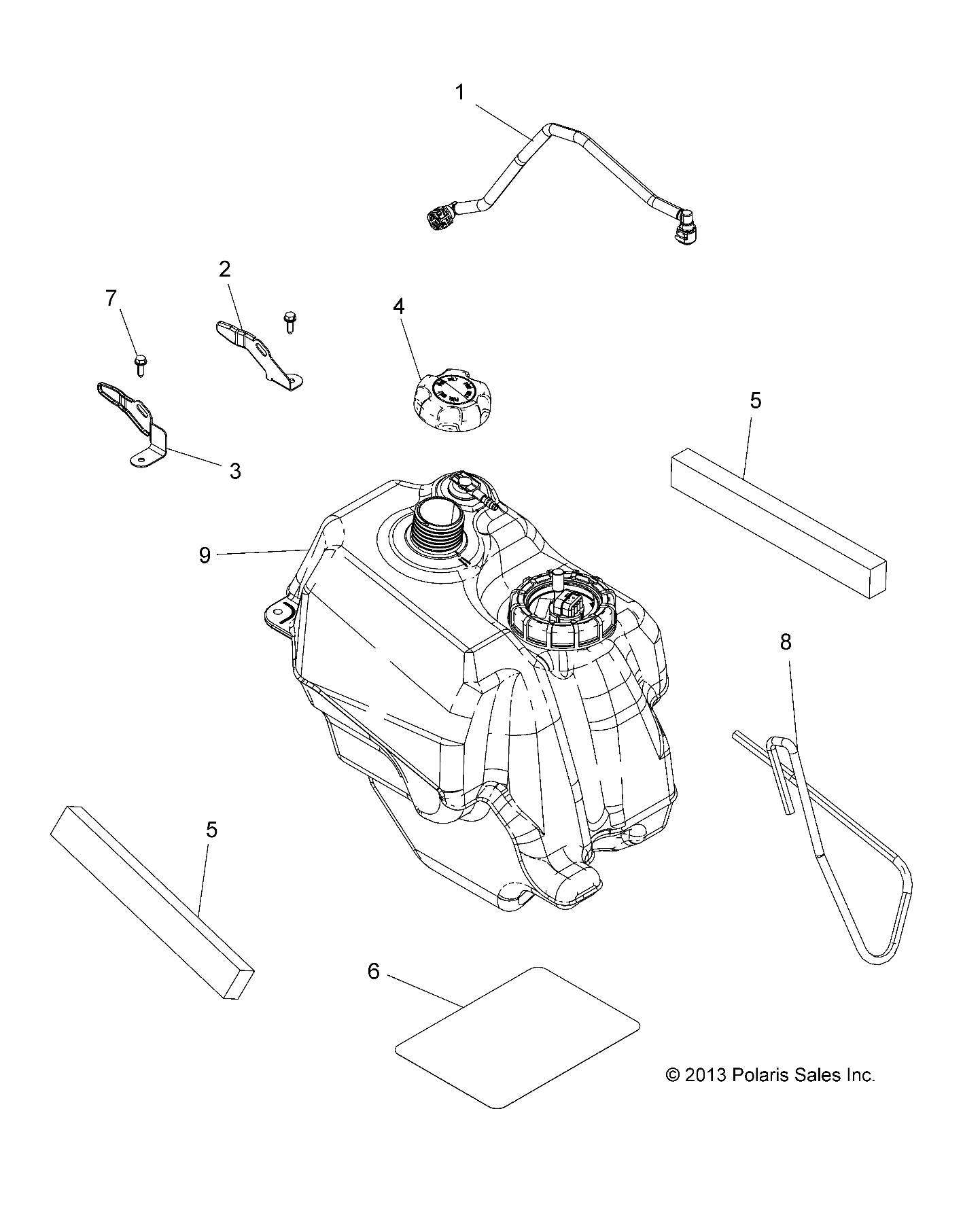 BODY, FUEL TANK ASM. - A14MX5ETH (49ATVFUEL14570)