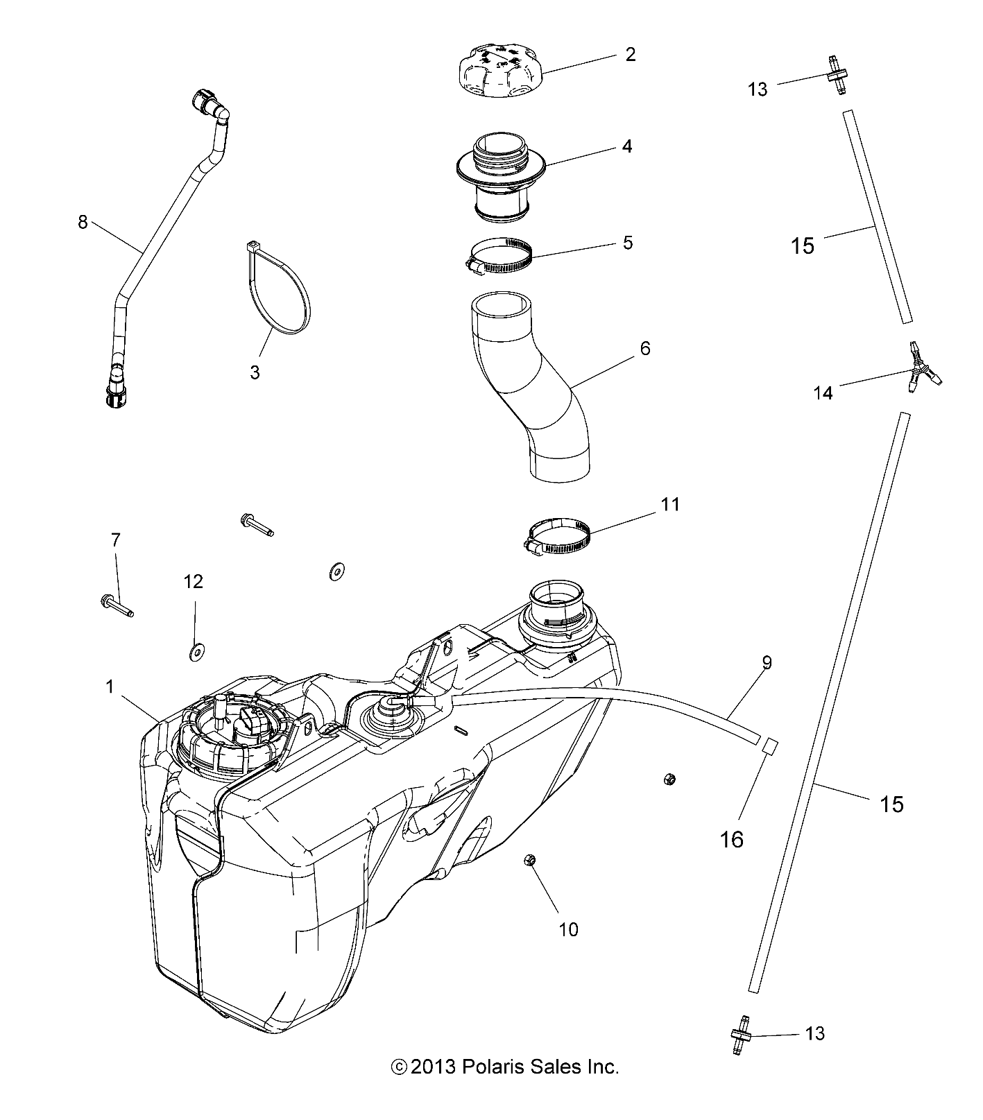 BODY, FUEL TANK - A14GH9EFW (49ATVFUEL14SCRAM)