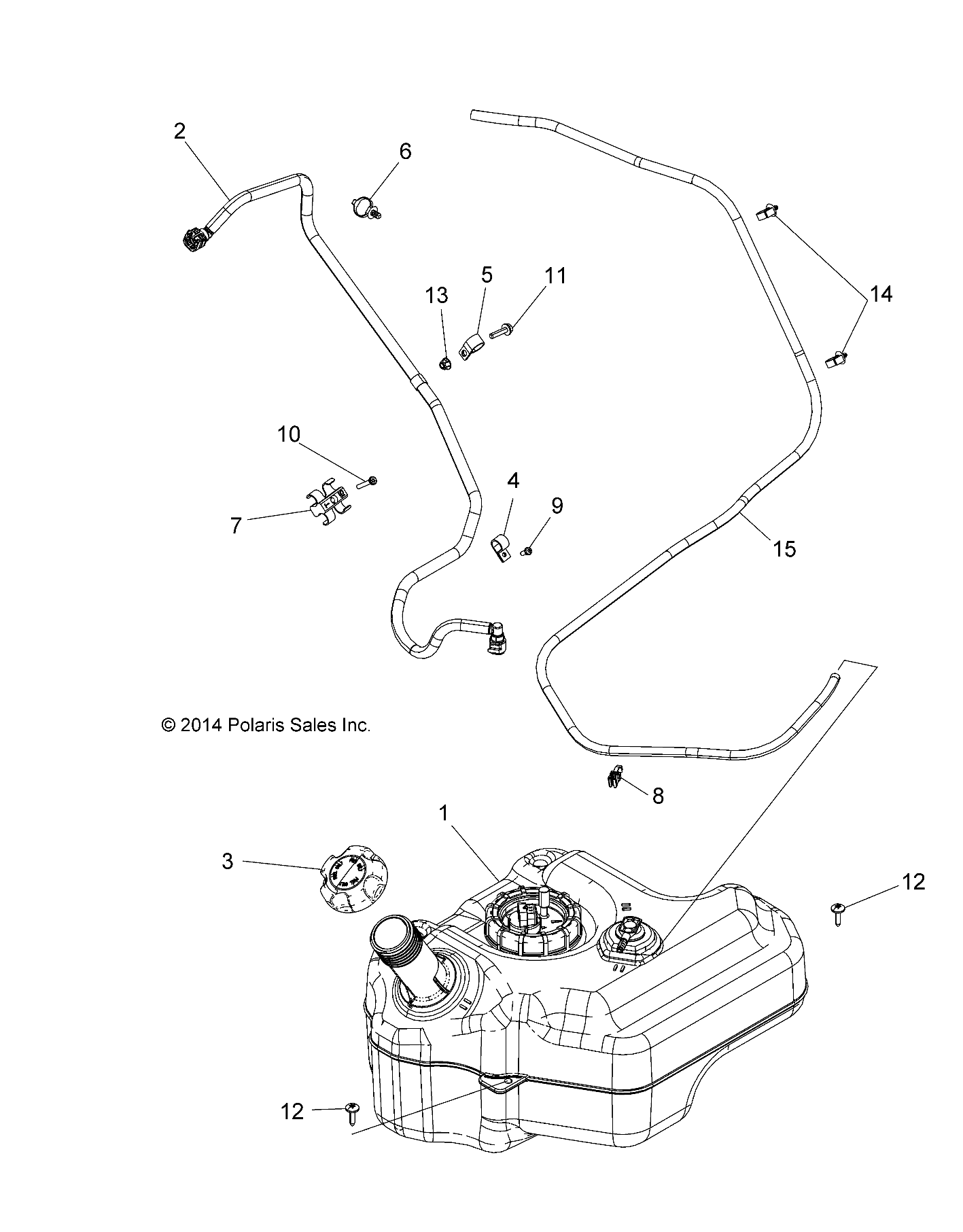 BODY, FUEL TANK - A16DAA57N1/E57NM (49ATVFUEL15ACE570)