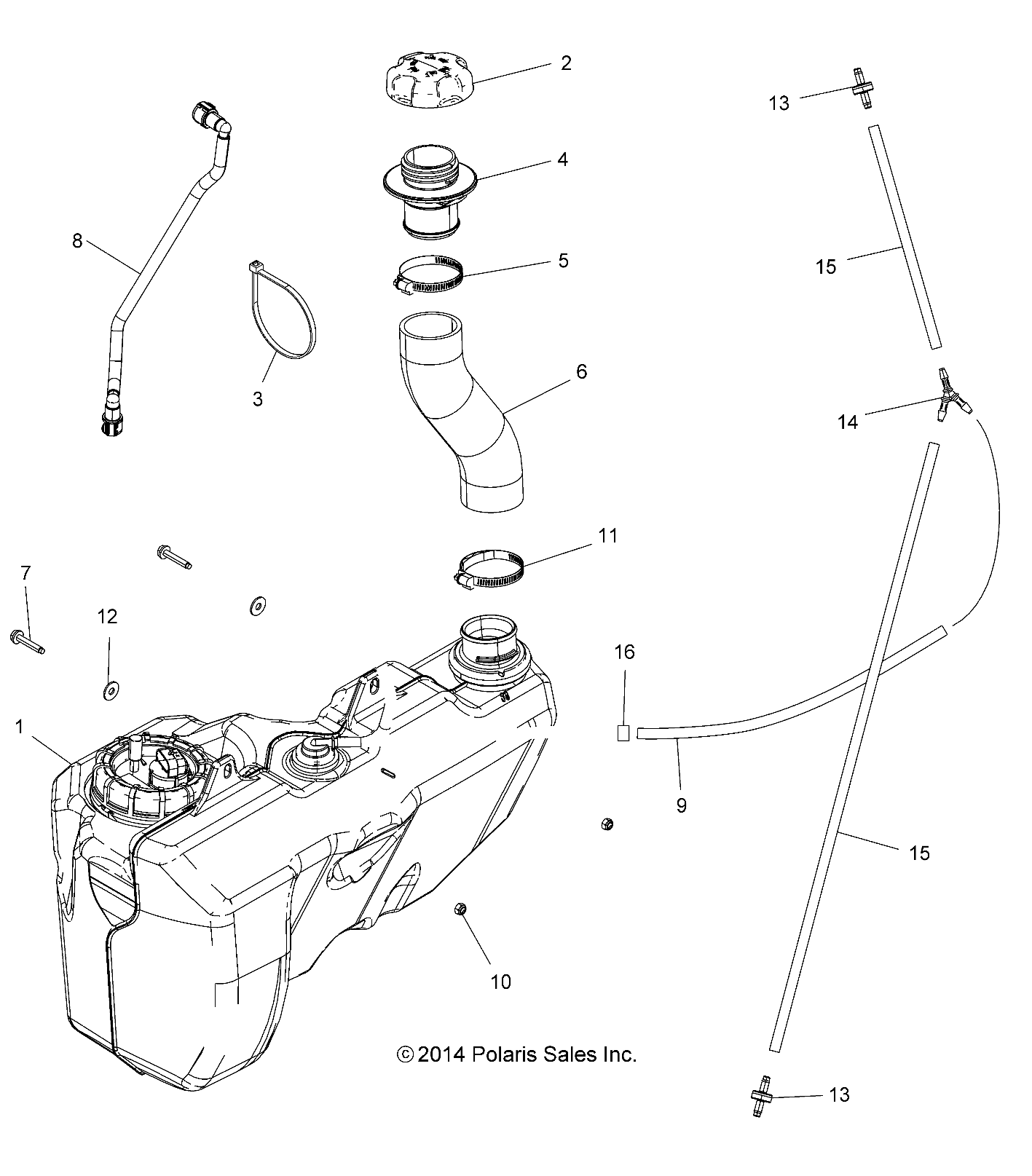 BODY, FUEL TANK - A16SVE95AA/AM