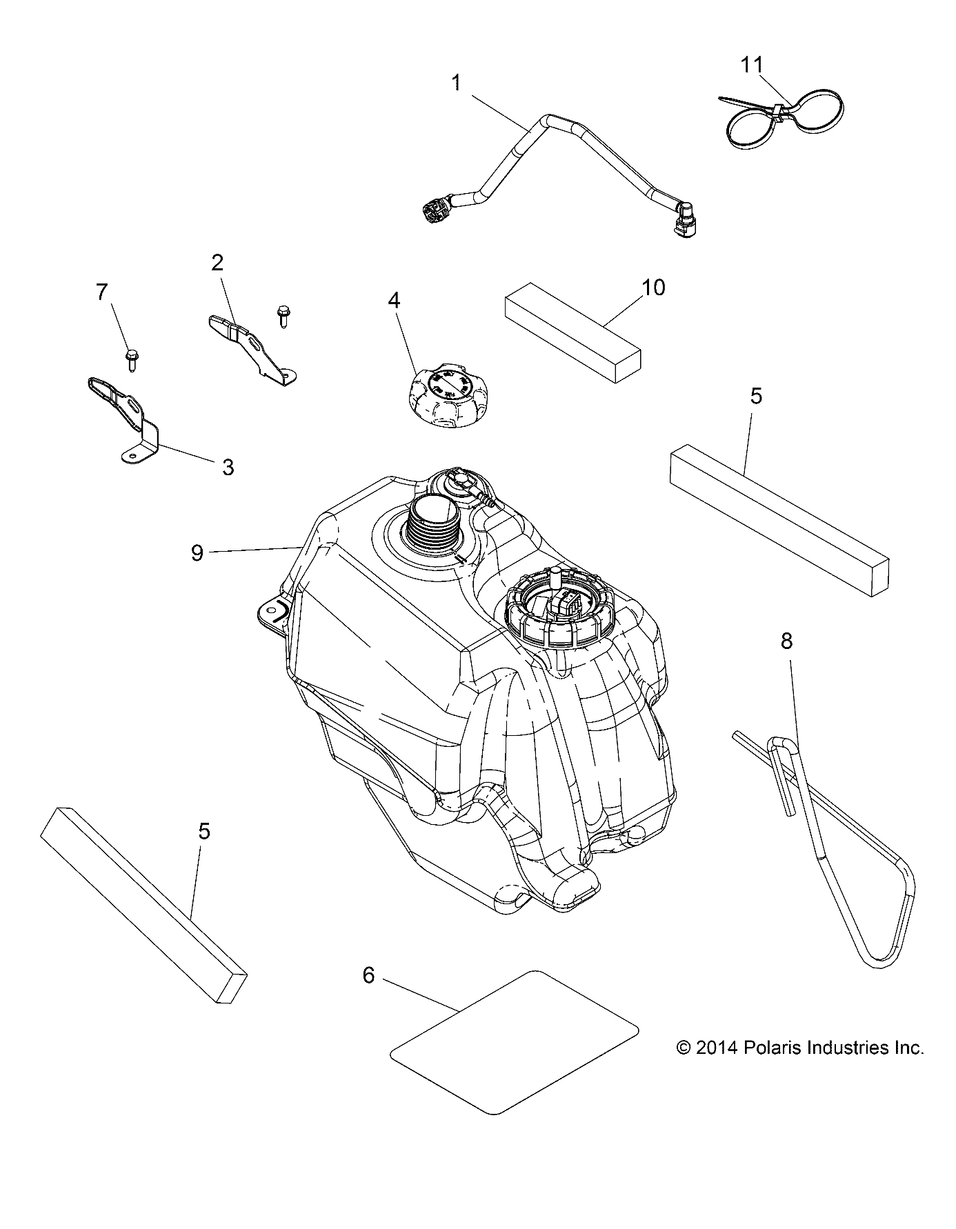 BODY, FUEL TANK ASM. - A15SHE57HS (49ATVFUEL15SPMD)