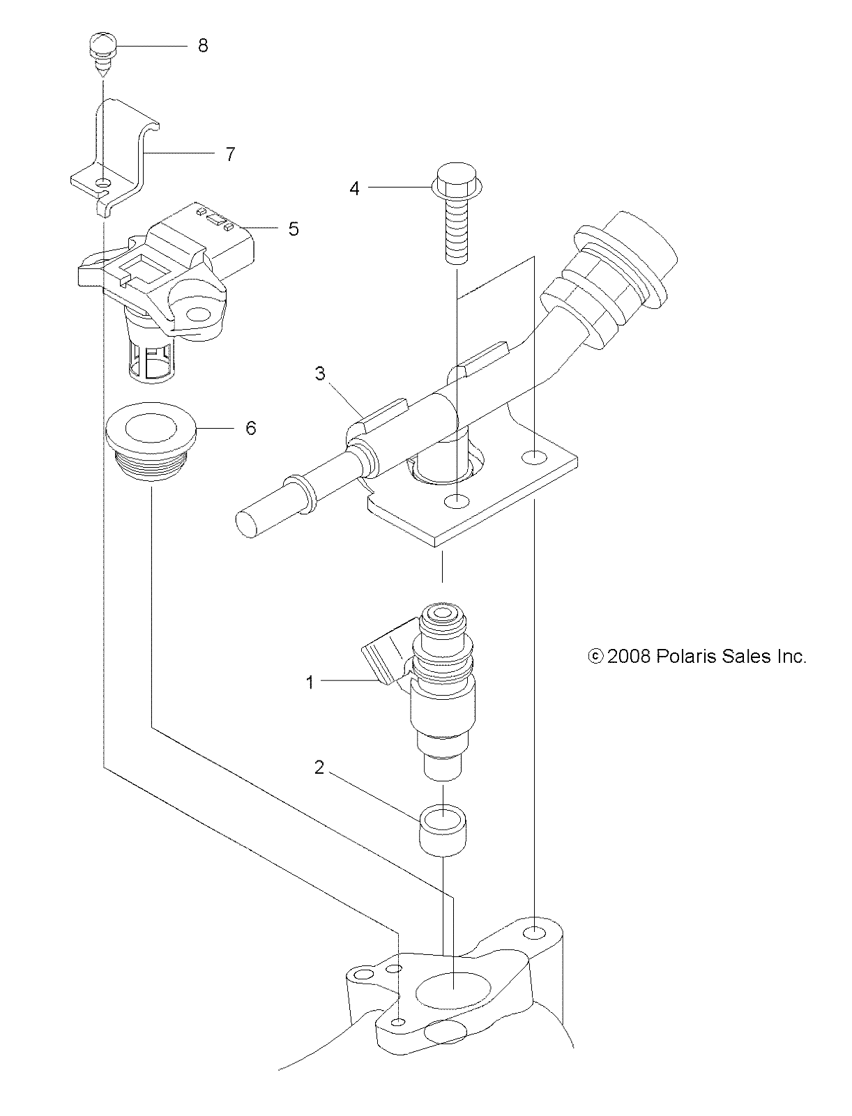 ENGINE, FUEL INJECTOR - A14TN55FA (49ATVFUELINJECT09SPXP550)