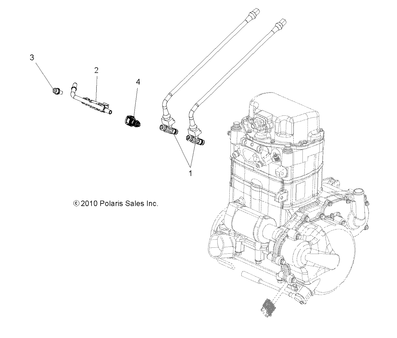 ENGINE, FUEL INJECTOR - A13CF76FF (49ATVFUELINJECT116X6)