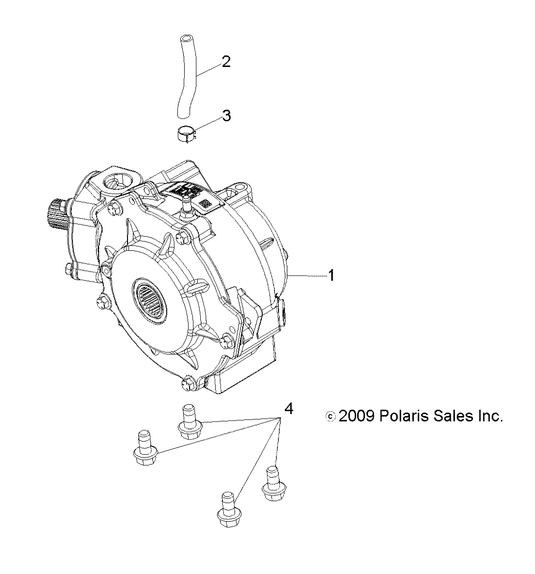 DRIVE TRAIN, FRONT GEARCASE MOUNTING - A12NG50AA (49ATVGEARCASEMTG10SCRAM)