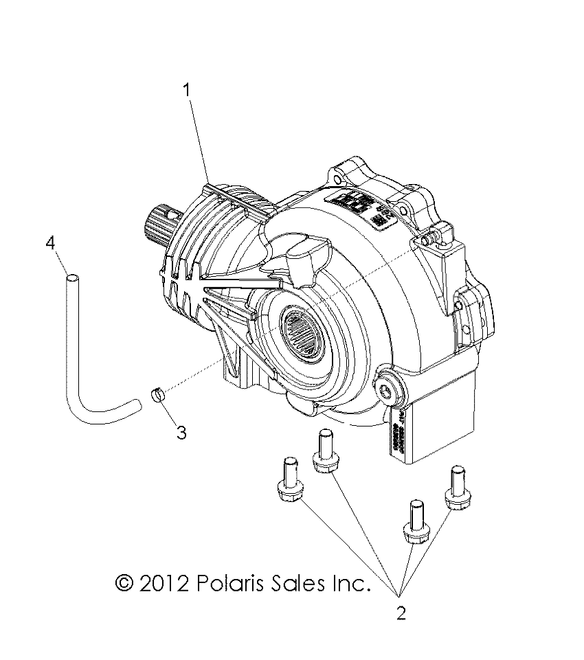 DRIVE TRAIN, FRONT GEARCASE - A15DAA32EA/EJ (49ATVGEARCASEMTG14325)