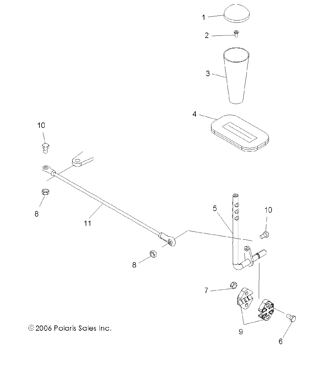 GEAR SELECTOR - A07BA50FA (49ATVGEARSELECT07SCRMIN)