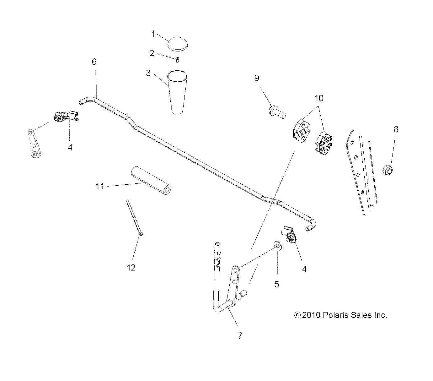 DRIVE TRAIN, GEAR SELECTOR - A12MB46FZ (49ATVGEARSELECT11SP500)