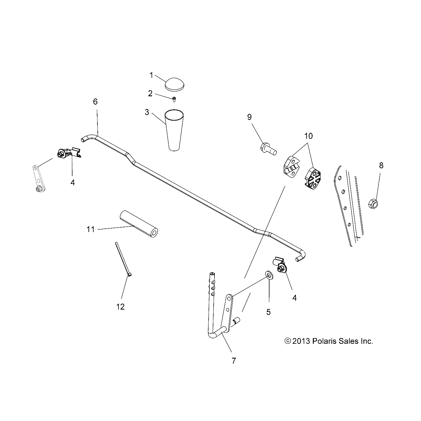 DRIVE TRAIN, GEAR SELECTOR - A20SJS57CH (49ATVGEARSELECT14SP570HD)