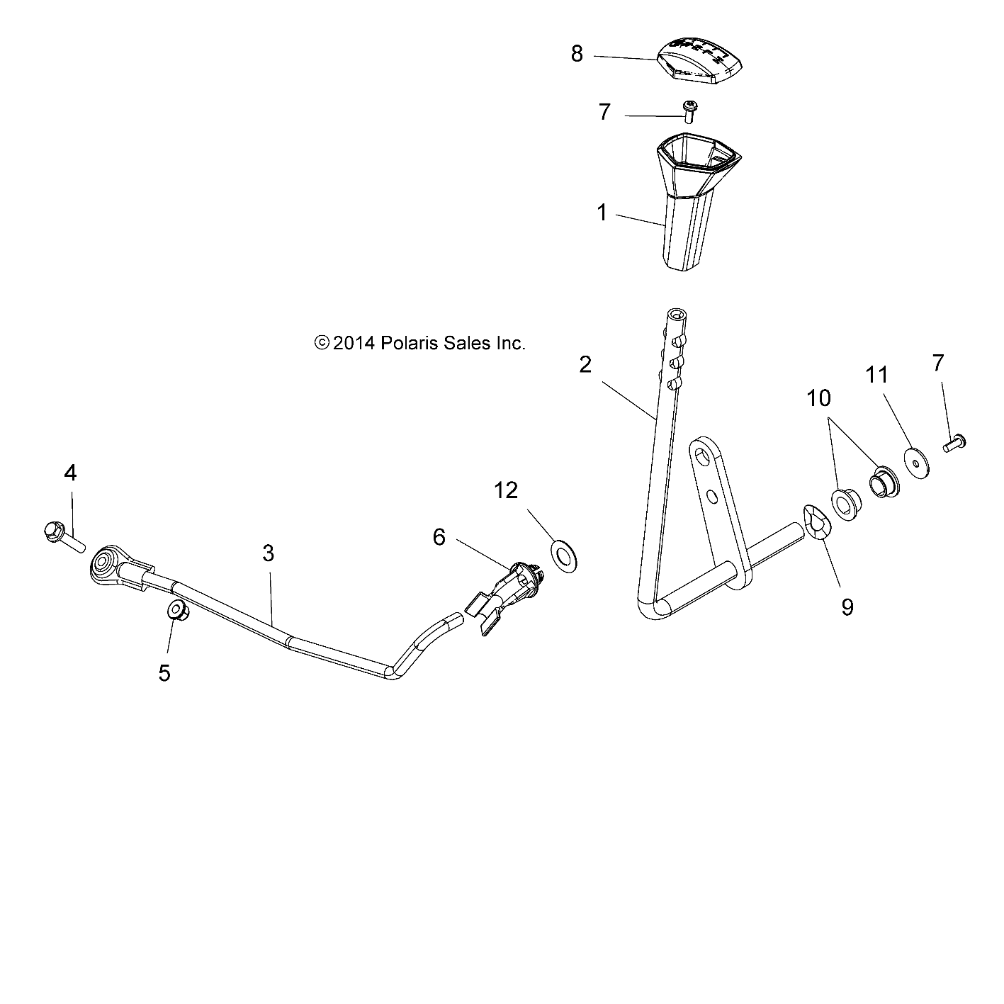 DRIVE TRAIN, GEAR SELECTOR - A15SXE95FK (49ATVGEARSELECT15850SP)