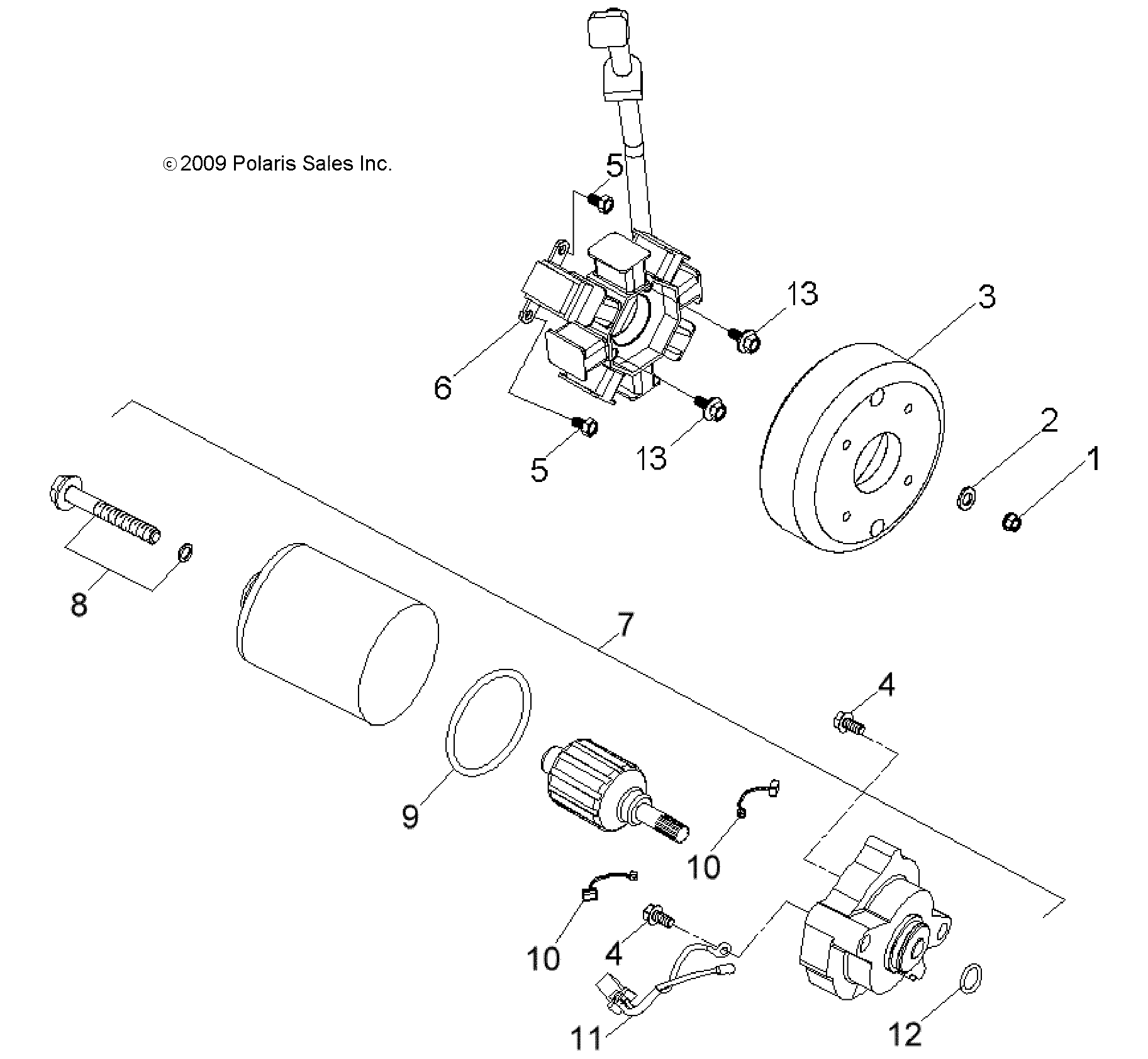 ENGINE, GENERATOR and STARTING MOTOR - A19YAK05B7/B6/N7/N6 (49ATVGENERATOR10OUT50)