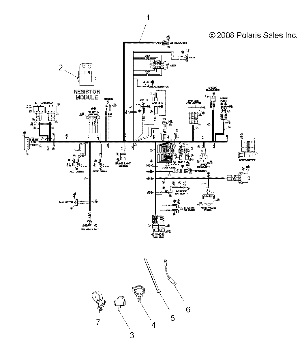 ELECTRICAL, HARNESSES - A08CL50AA (49ATVHARNESS086X6)