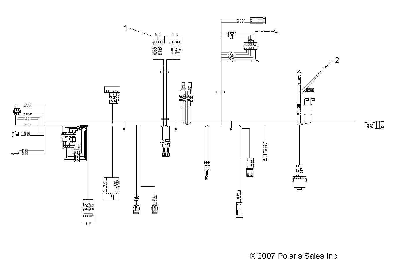 ELECTRICAL, HARNESS - A08BG50FA (49ATVHARNESS08SCRAM)