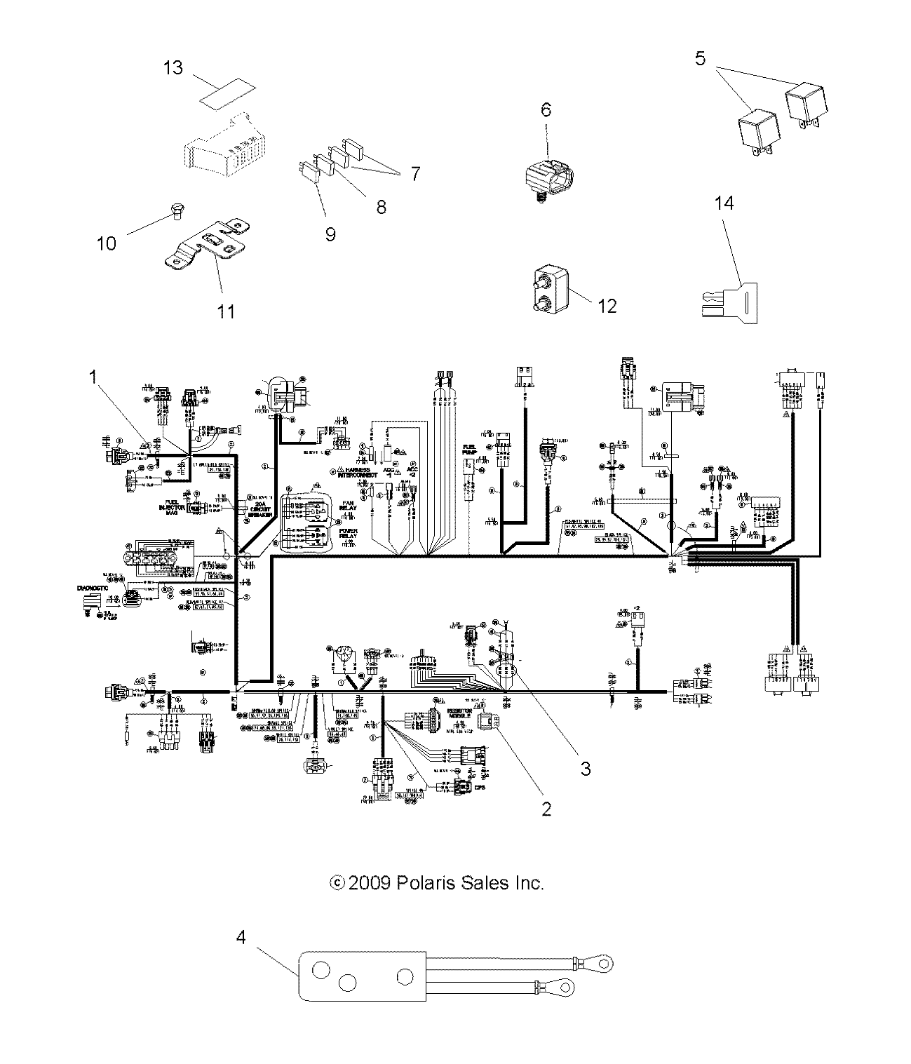 ELECTRICAL, HARNESSES - A10CL76AA (49ATVHARNESS106X6)