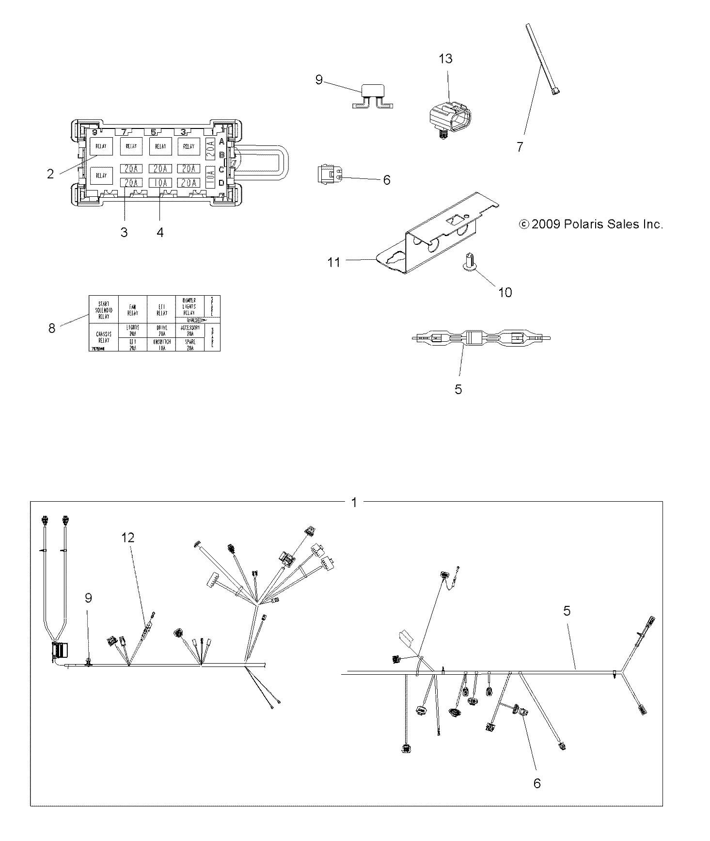 ELECTRICAL, HARNESS - A10ZN85AL/AQ/AX (49ATVHARNESS10SP850)