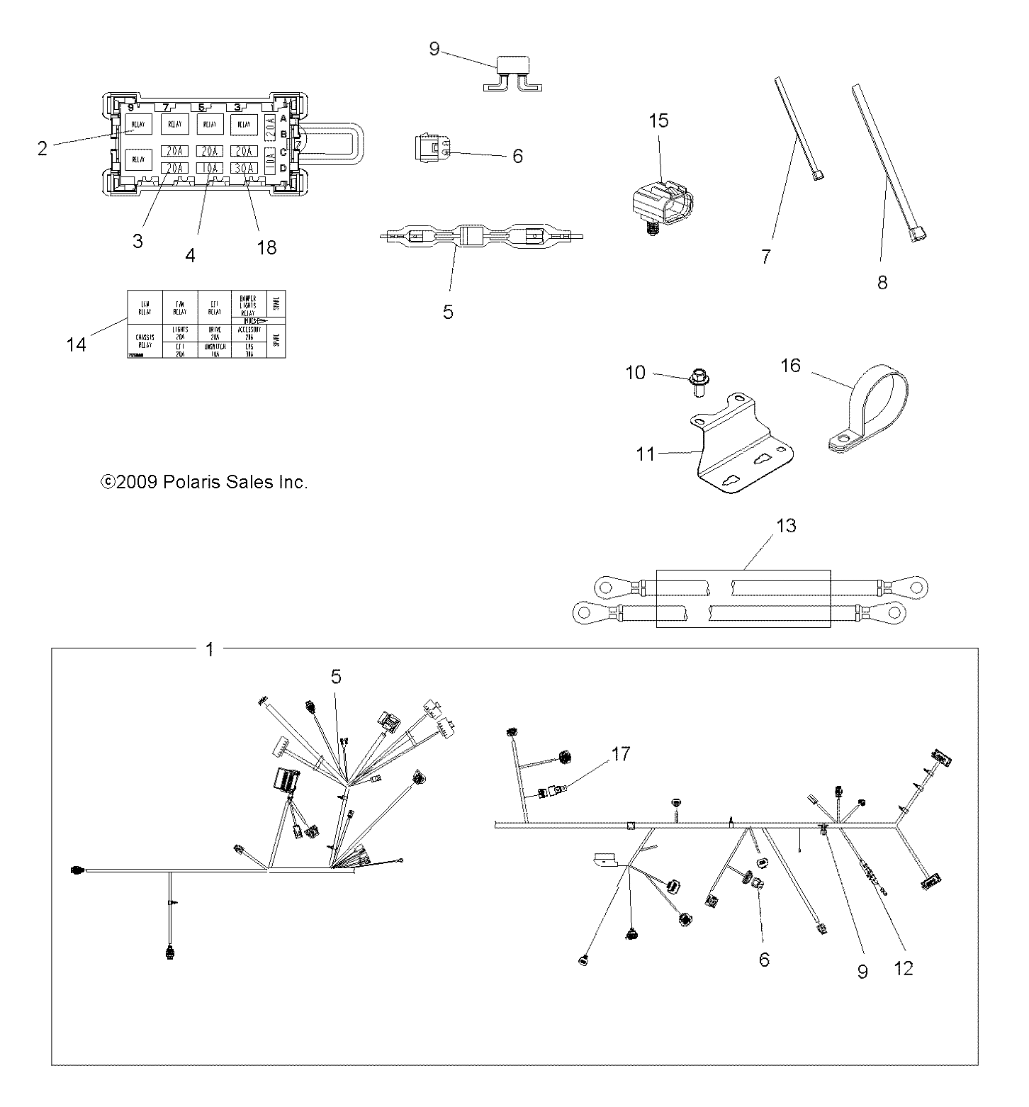 ELECTRICAL, HARNESS - A10DX55AL/AF (49ATVHARNESS10SPTRGEPS)