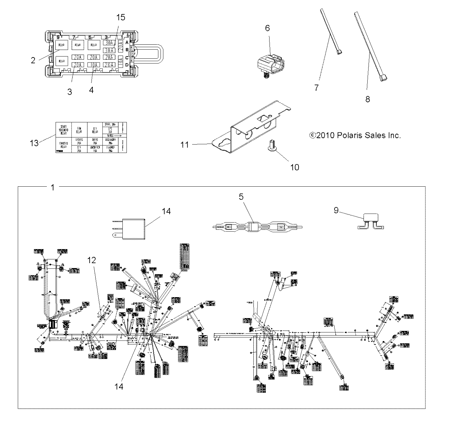 ELECTRICAL, HARNESS - A11ZX85FF/FK (49ATVHARNESS11SPFOR850)