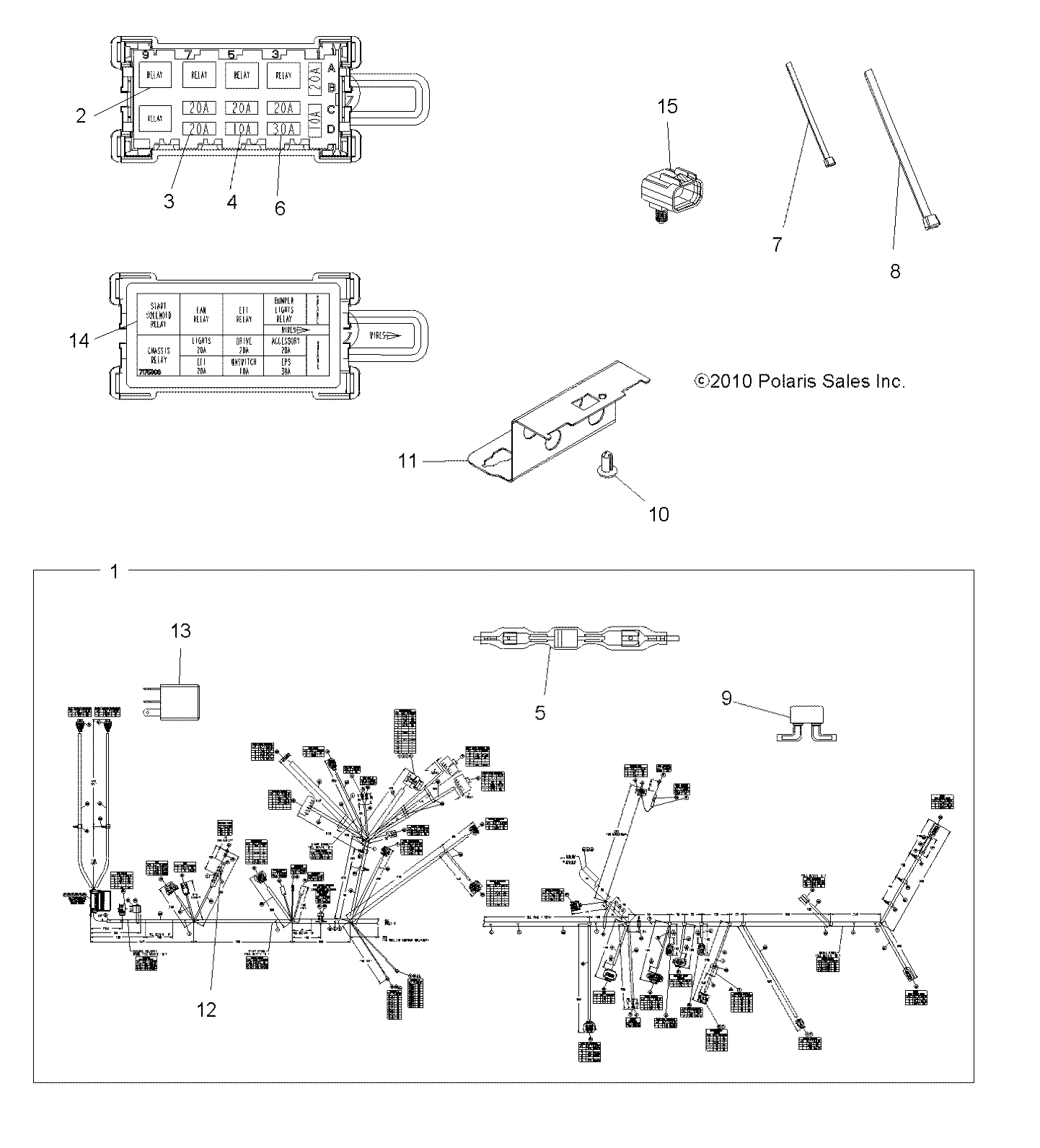 ELECTRICAL, HARNESS - A11DX85AF/AG/AZ (49ATVHARNESS11SPTRGEPS850)