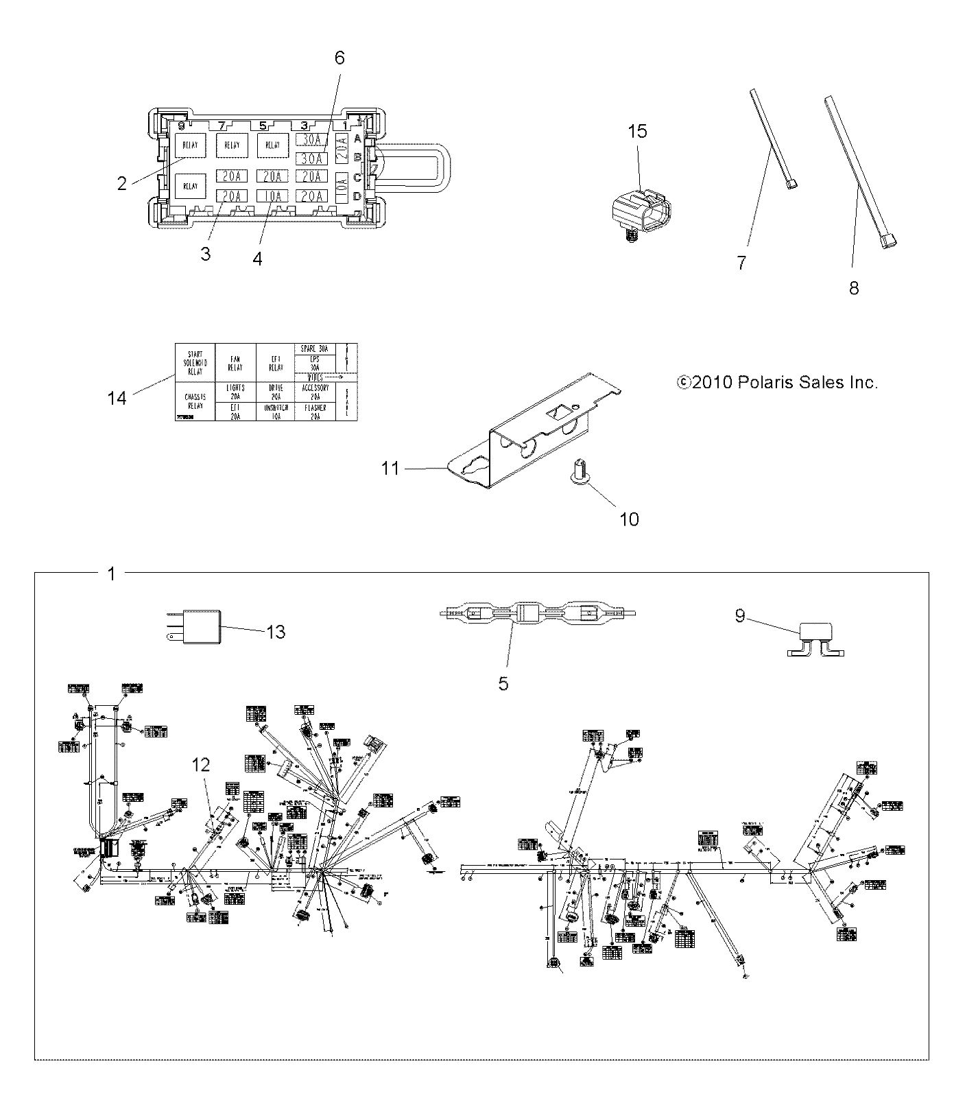 ELECTRICAL, HARNESS - A11DX85FF (49ATVHARNESS11SPTRGEPS850I)