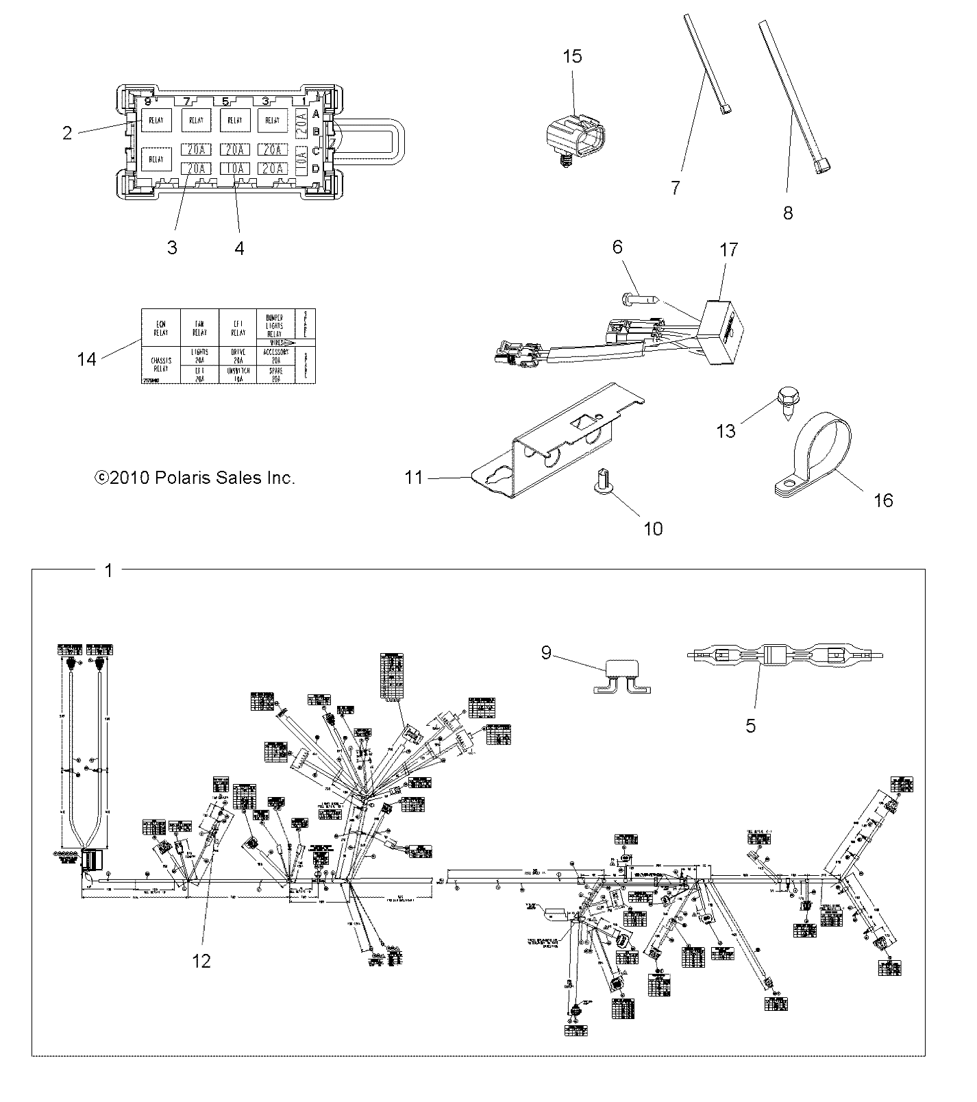 ELECTRICAL, HARNESS - A11TN55AA/AZ (49ATVHARNESS11SPX2550)