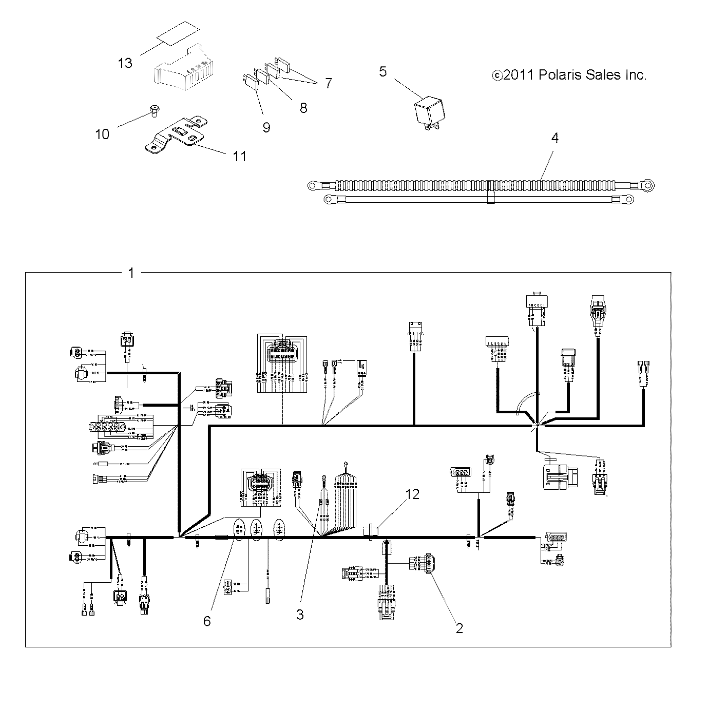 ELECTRICAL, HARNESSES - A13MH50FF/FJ/FU (49ATVHARNESS12SP500F)