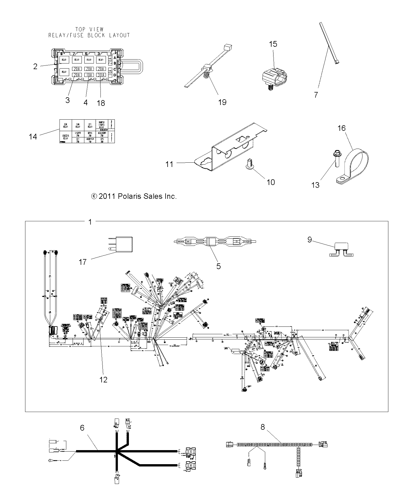 ELECTRICAL, HARNESS - A12ZN5EAD/EAH/EAL/EAM/EAO/EAT (49ATVHARNESS12SPEPS550)