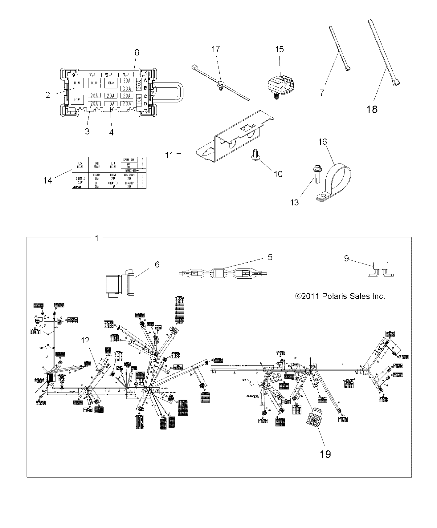 ELECTRICAL, HARNESS - A13ZN5EFF (49ATVHARNESS13SP550F)