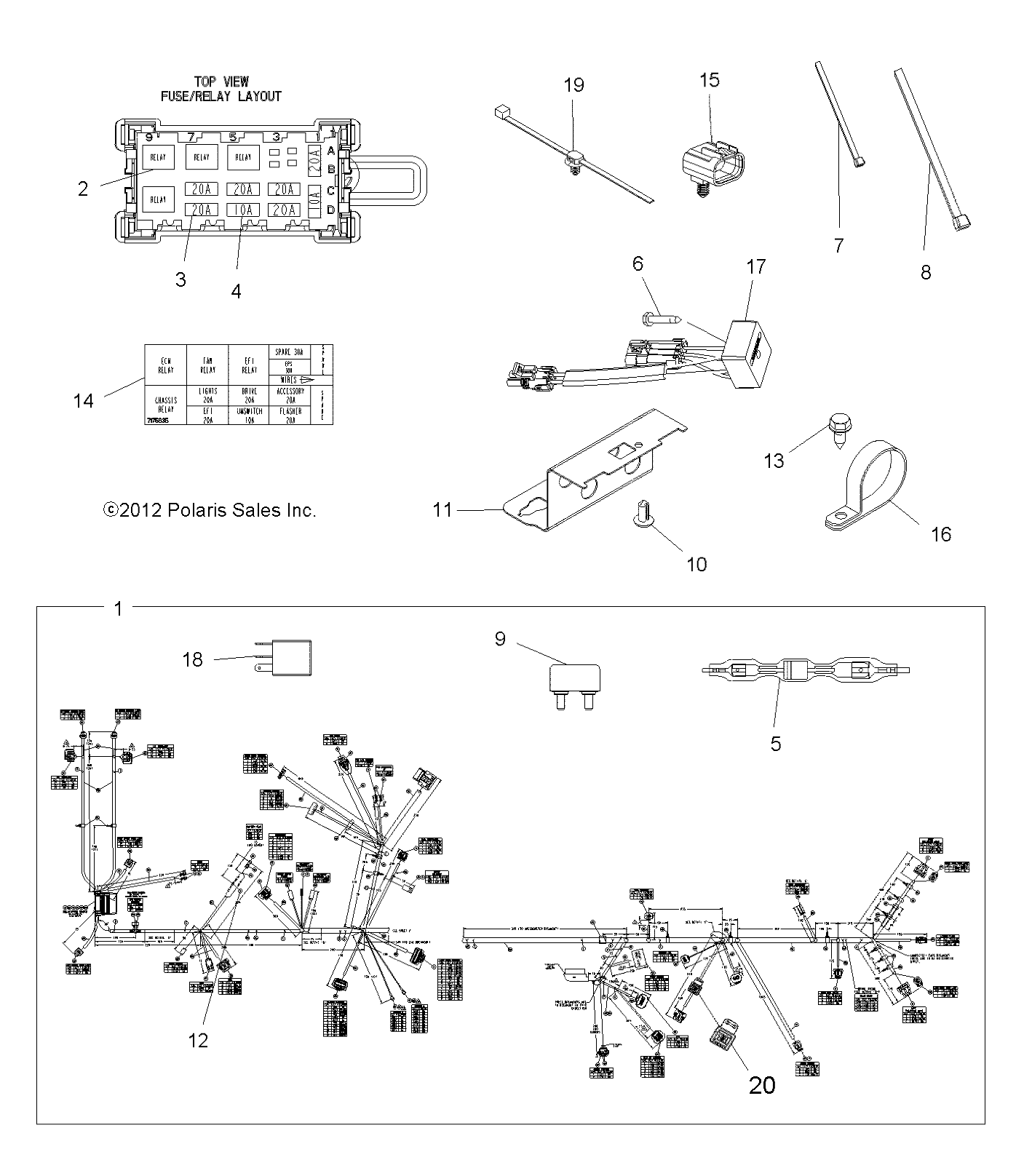 ELECTRICAL, HARNESS - A13TN55FA (49ATVHARNESS13SPX2550I)