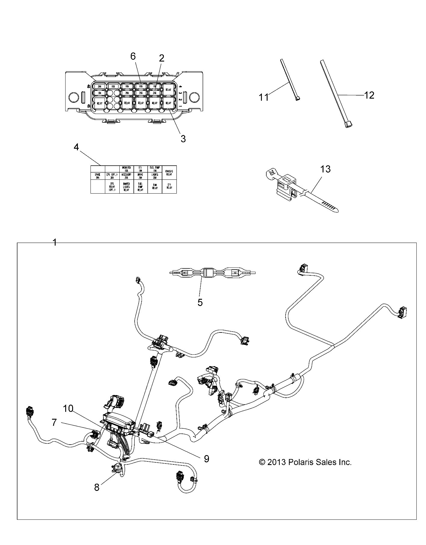 ELECTRICAL, HARNESS - A14DH57FJ (49ATVHARNESS14570TI)