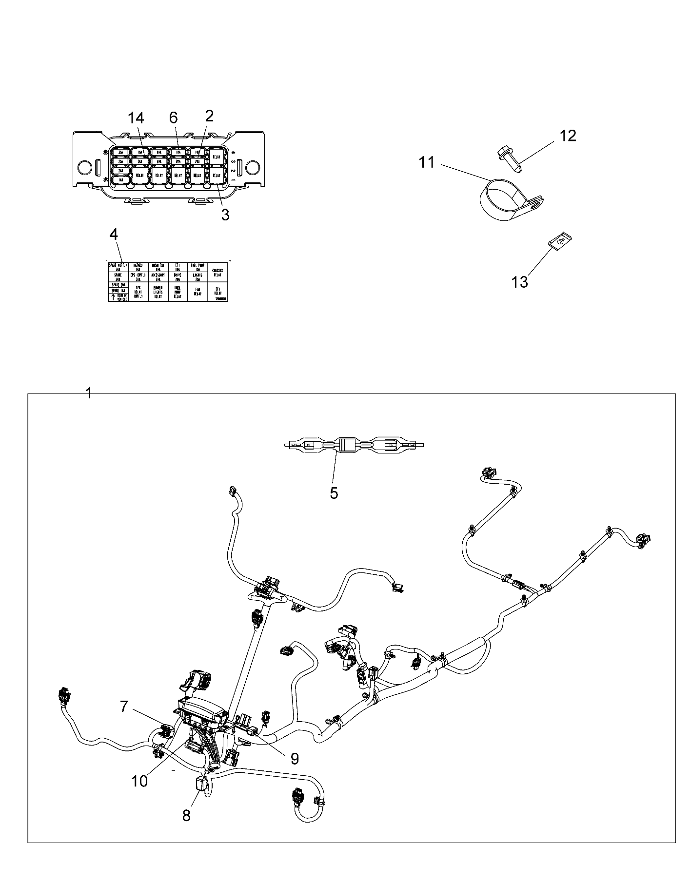 ELECTRICAL, HARNESS - A14MX5ETH (49ATVHARNESS14570UTE)