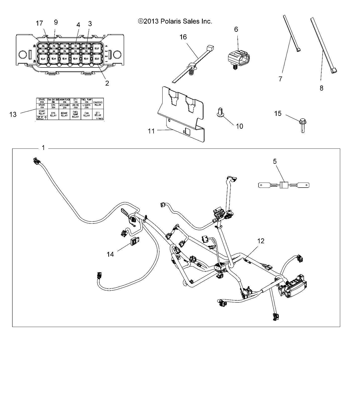 ELECTRICAL, HARNESS - A14GH9EAW (49ATVHARNESS14SCRAM)