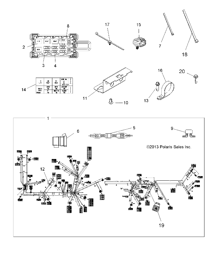 ELECTRICAL, HARNESS - A14ZN5EFM (49ATVHARNESS14SP550F)