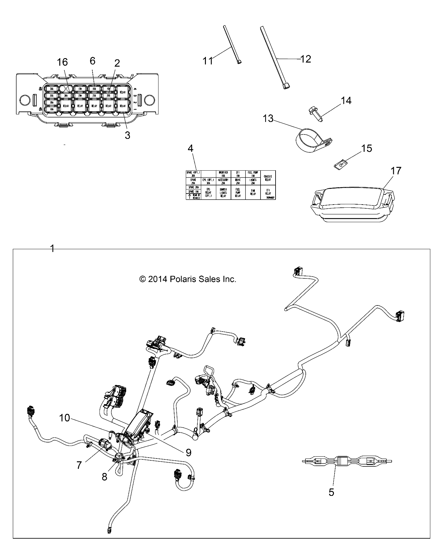 ELECTRICAL, HARNESS - A19SDA57R1/SDE57R1 (49ATVHARNESS15TRGMD)